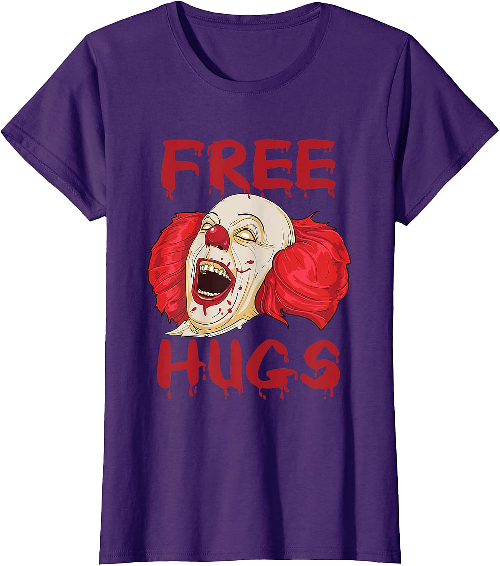 Scary Clown "Free Hugs" Horror T-Shirt | Spooky Tee