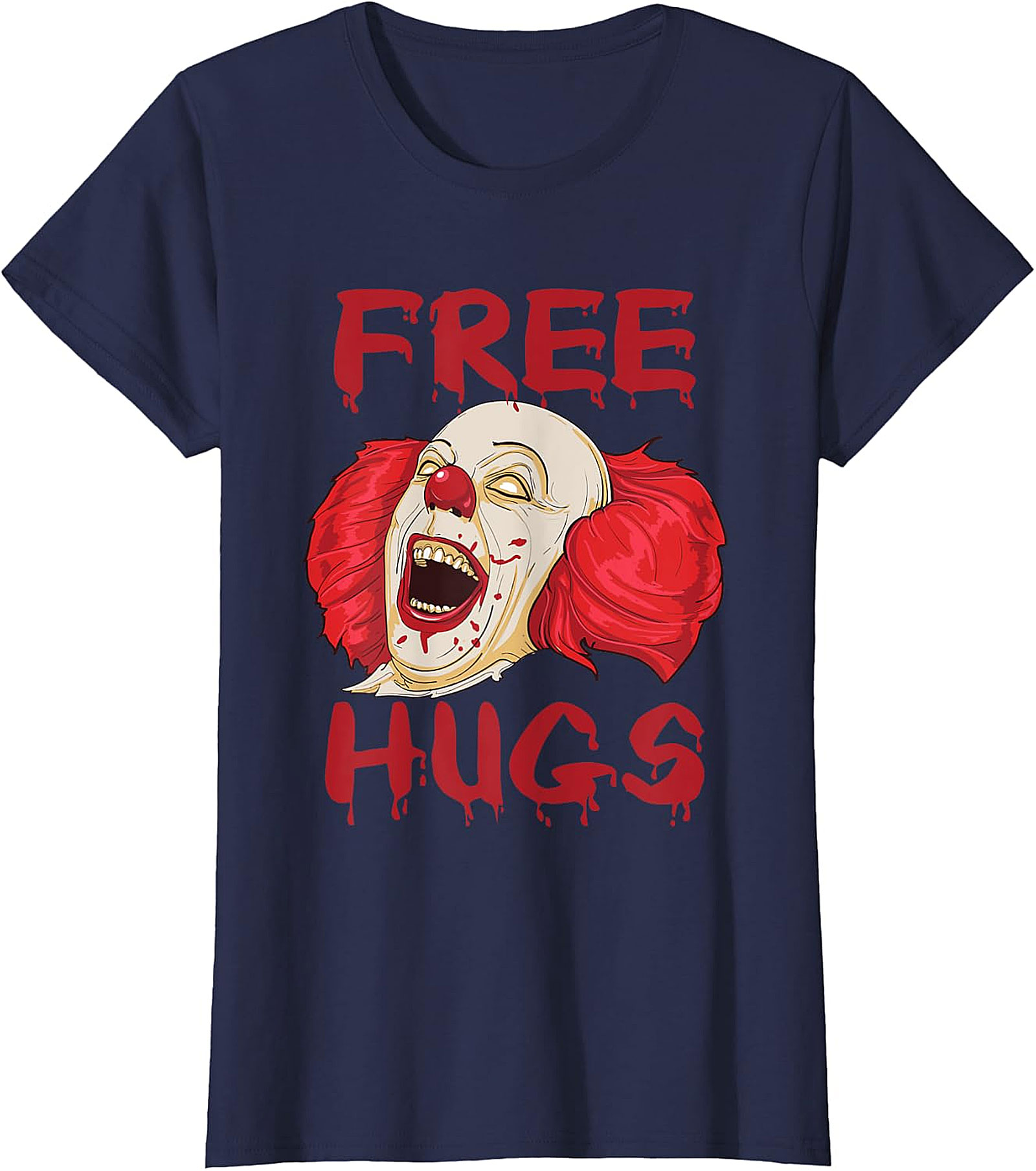Scary Clown "Free Hugs" Horror T-Shirt | Spooky Tee