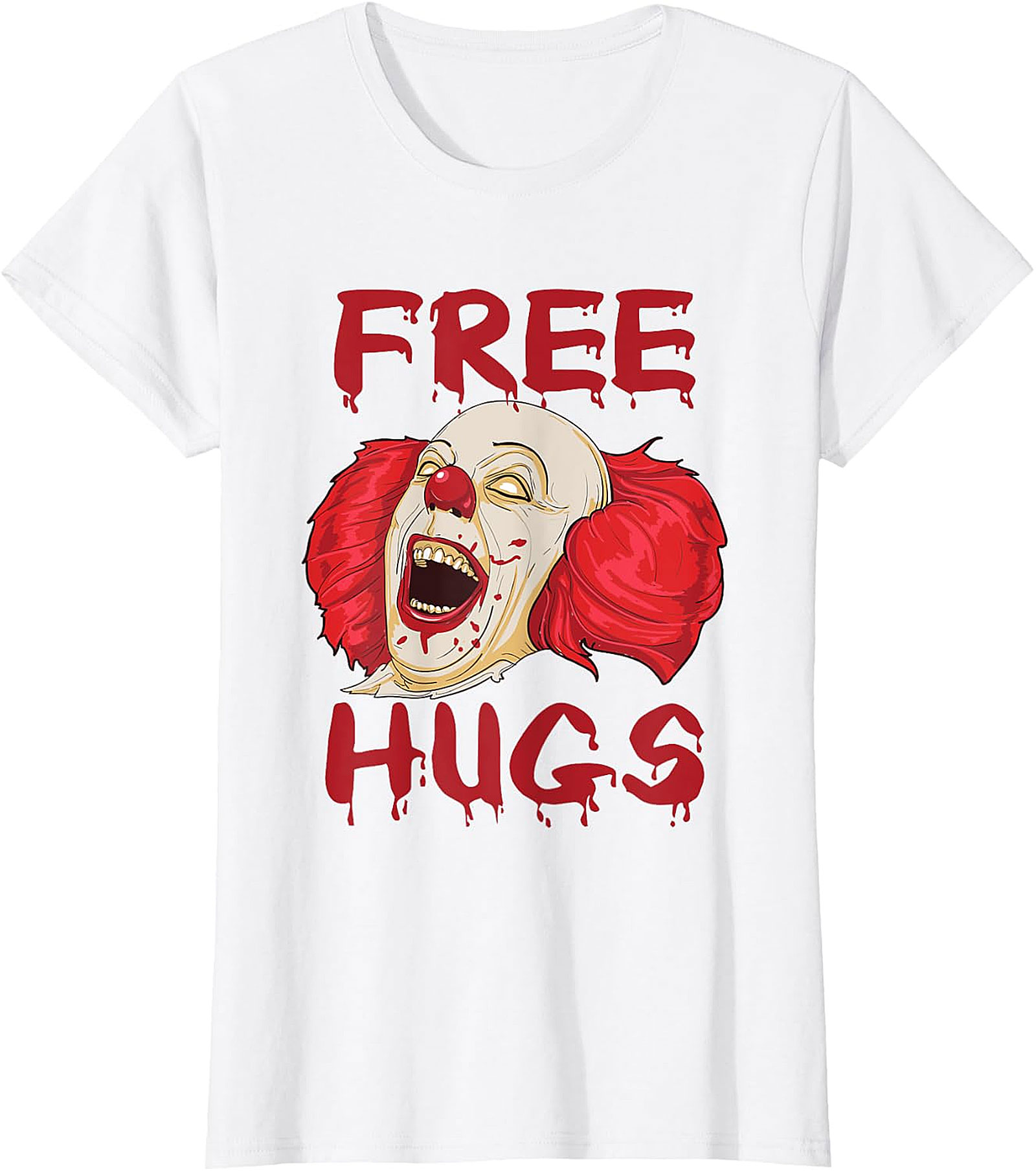 Scary Clown "Free Hugs" Horror T-Shirt | Spooky Tee