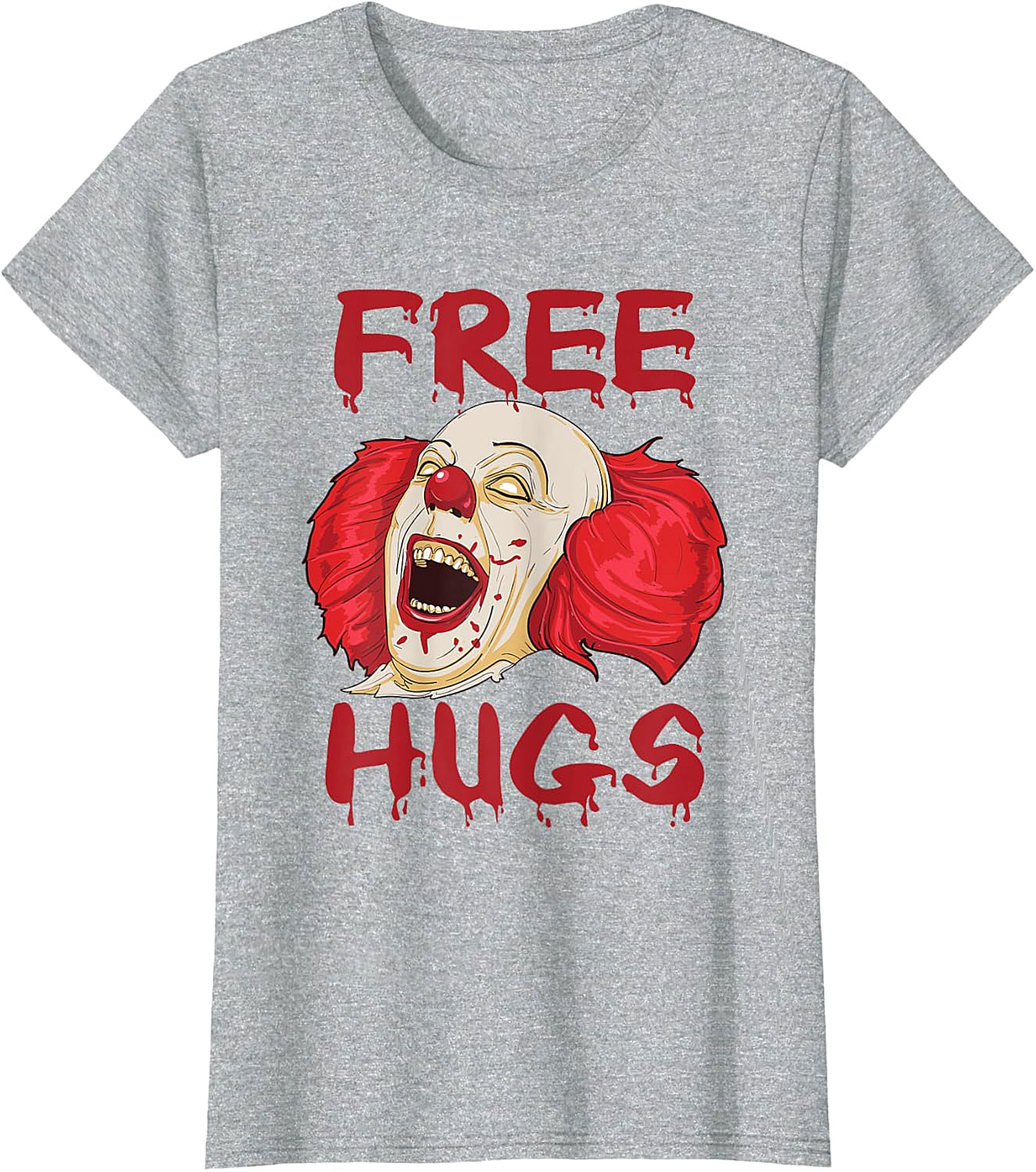 Scary Clown "Free Hugs" Horror T-Shirt | Spooky Tee