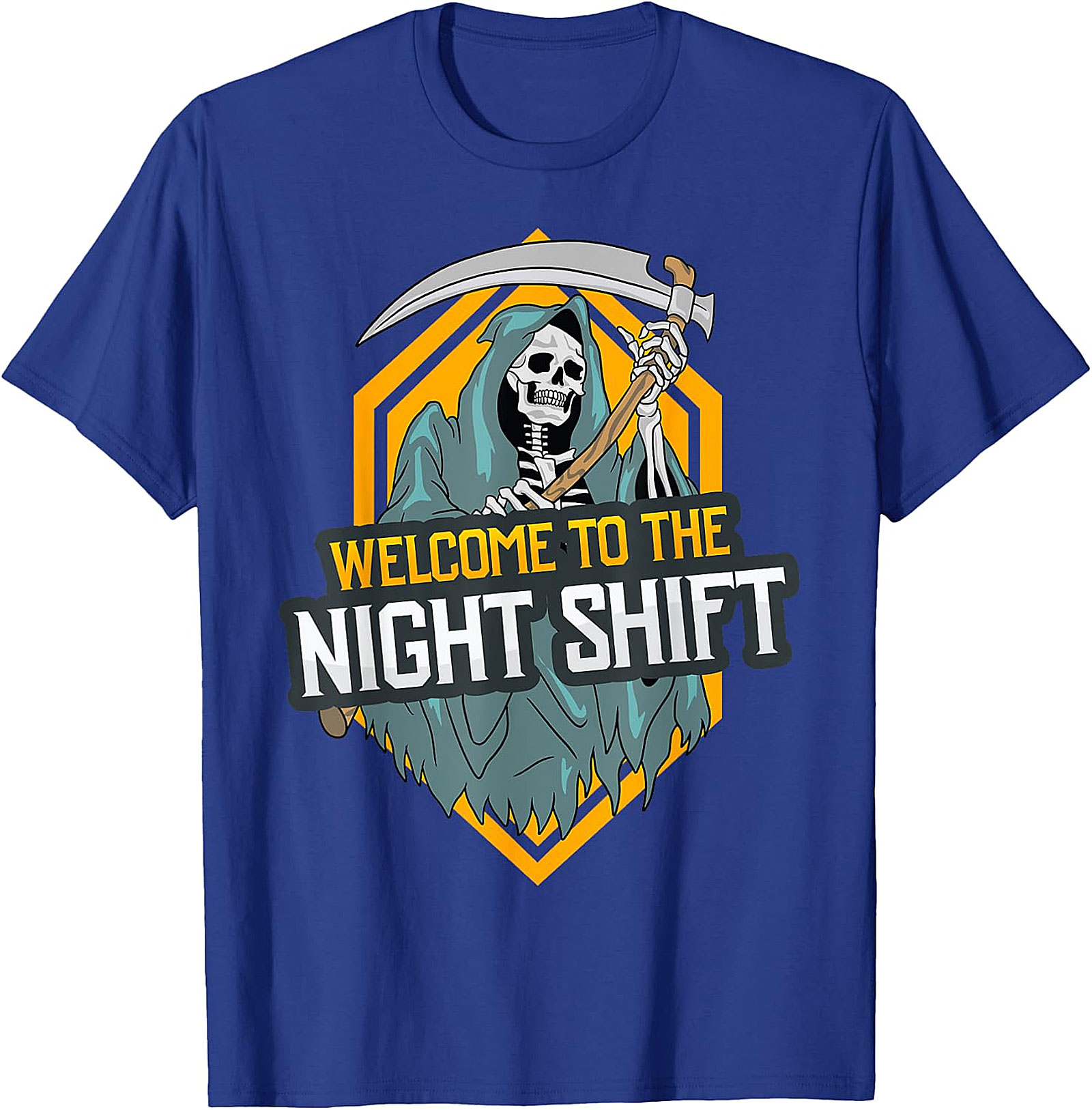 Welcome to the Night Shift Grim Reaper Black Tee