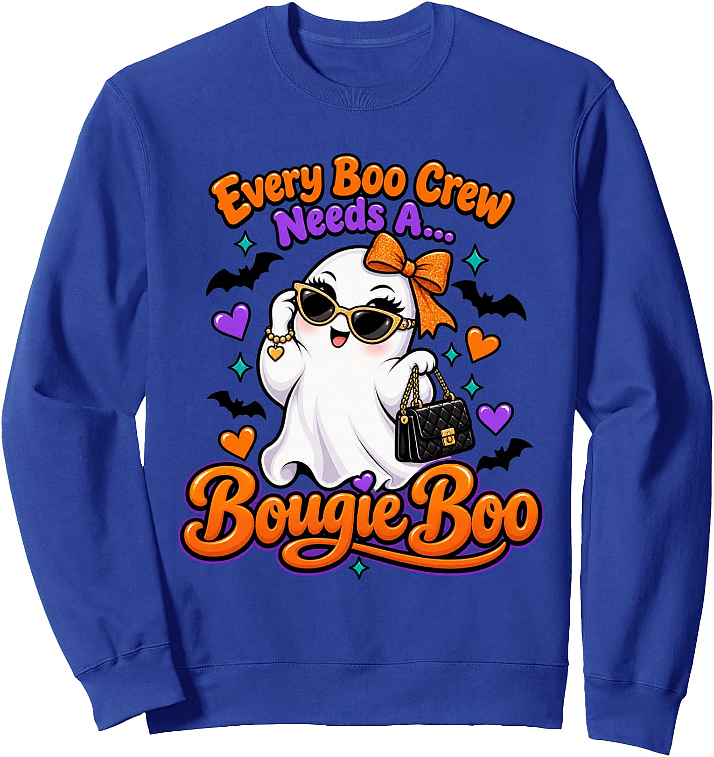 Bougie Boo Crew Sweatshirt Funny Halloween Graphic Tee