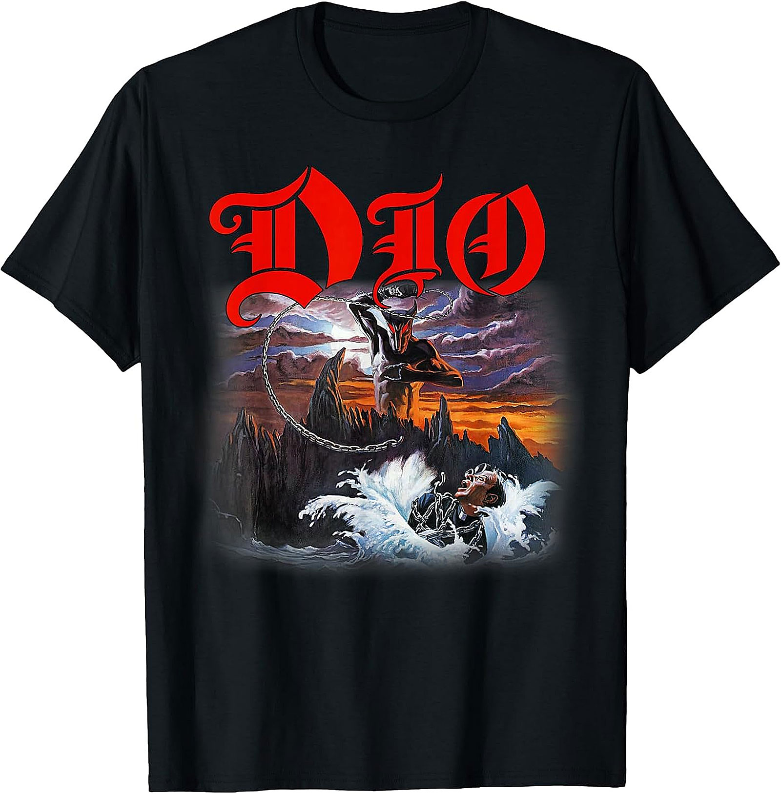 Dio Holy Diver Album Art Black T-Shirt | Classic Metal Tee