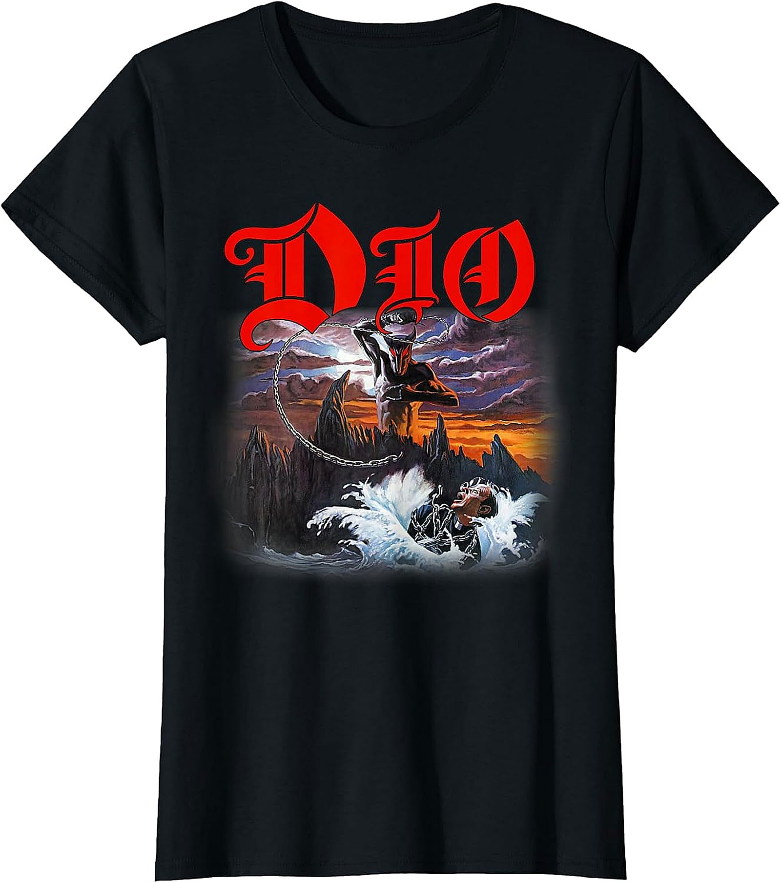Dio Holy Diver Album Art Black T-Shirt | Classic Metal Tee