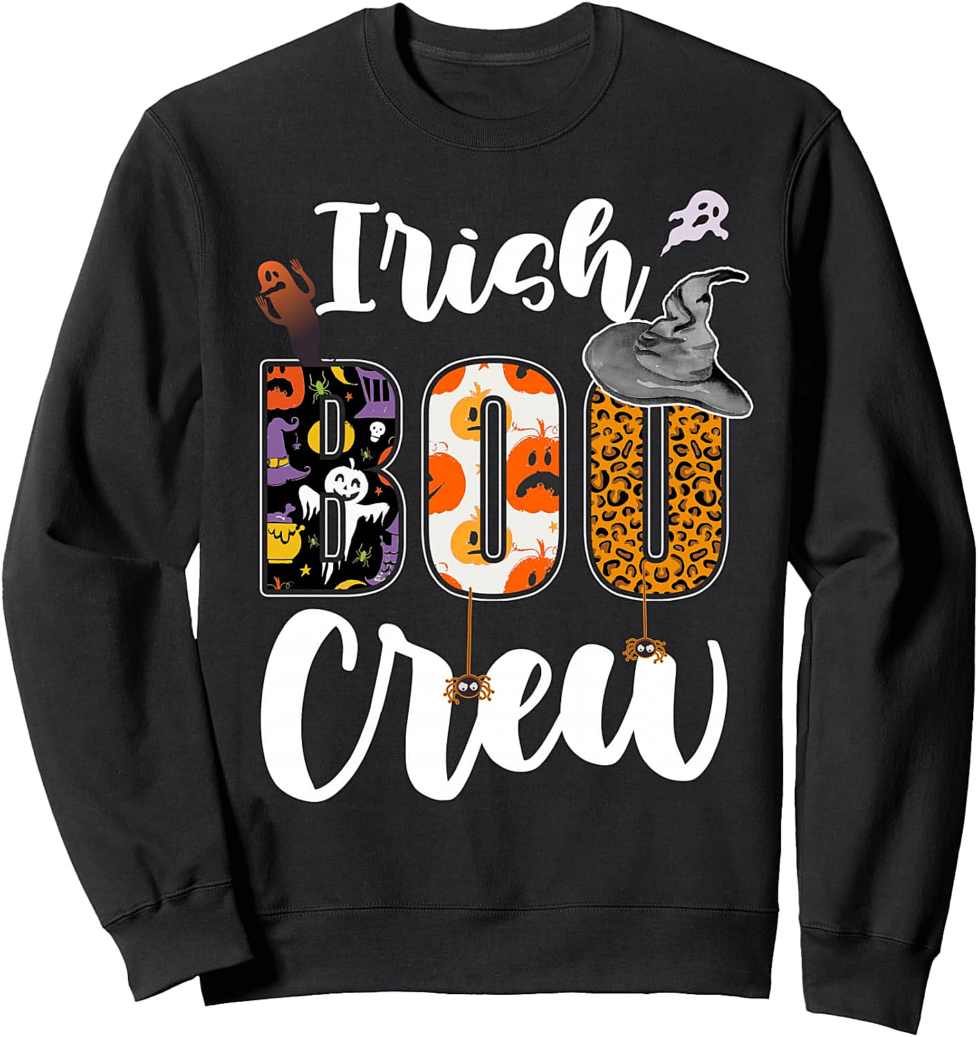 Irish Boo Crew Halloween Sweatshirt Funny Matching Tee
