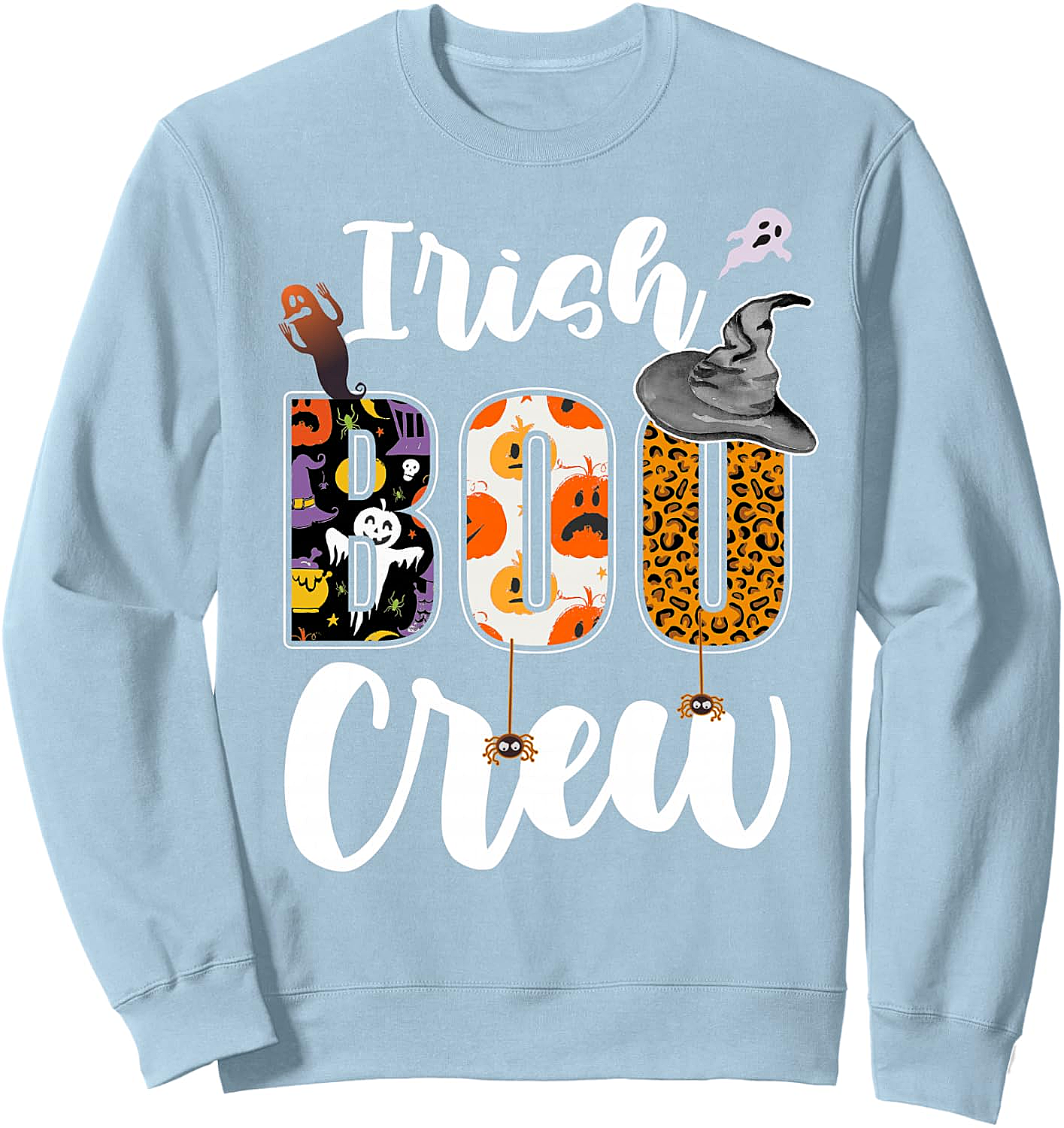 Irish Boo Crew Halloween Sweatshirt Funny Matching Tee