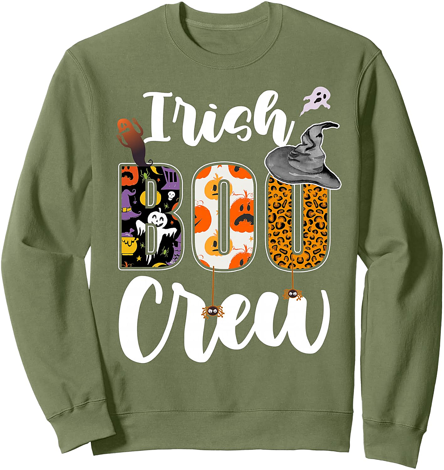 Irish Boo Crew Halloween Sweatshirt Funny Matching Tee
