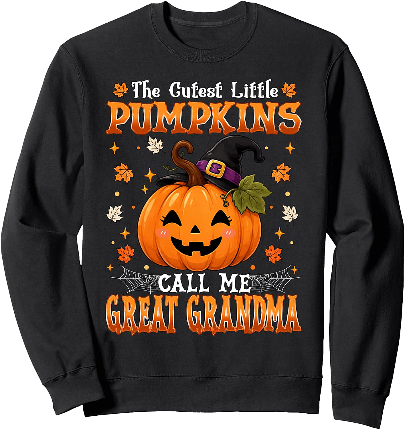 Great Grandma Halloween Sweatshirt Cutest Pumpkins Tee