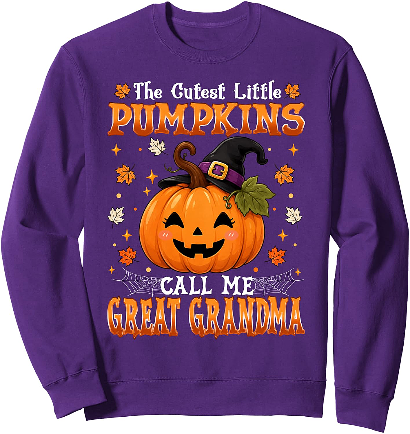 Great Grandma Halloween Sweatshirt Cutest Pumpkins Tee