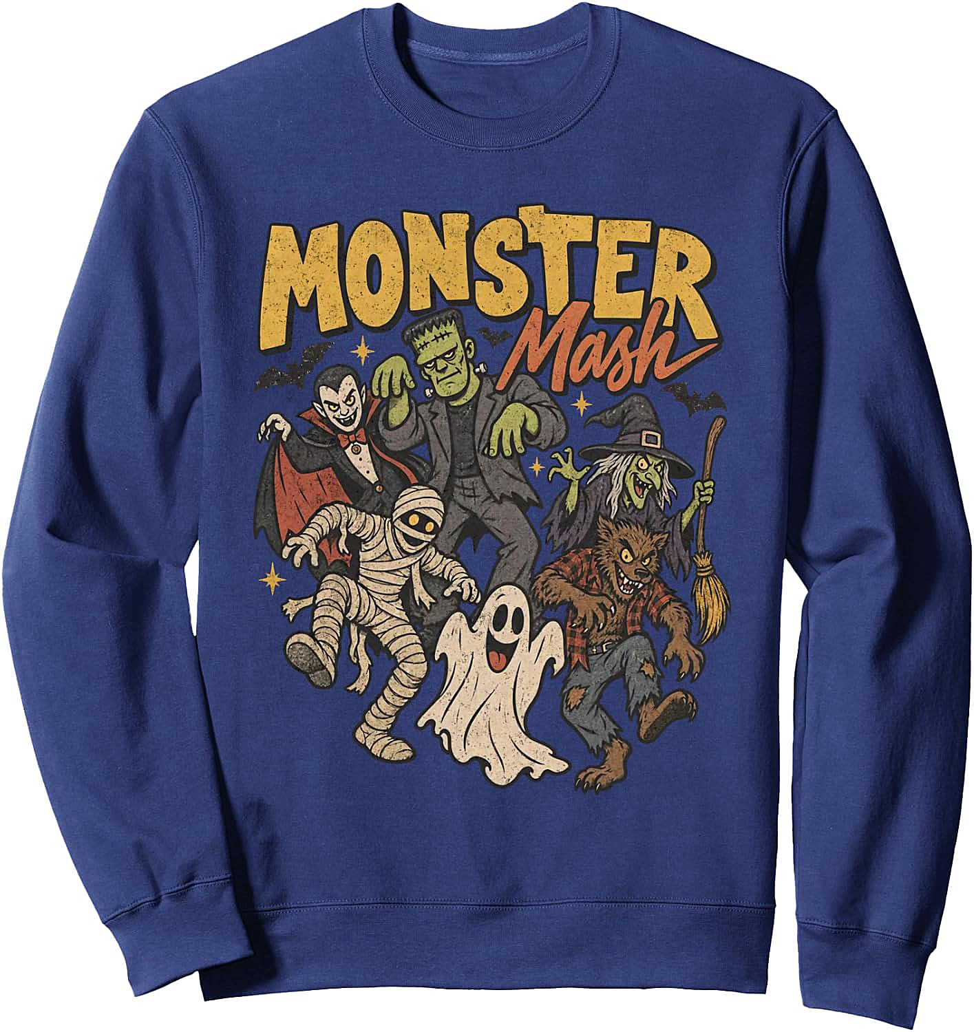 Cute Vintage 90s Monster Mash Halloween Sweatshirt