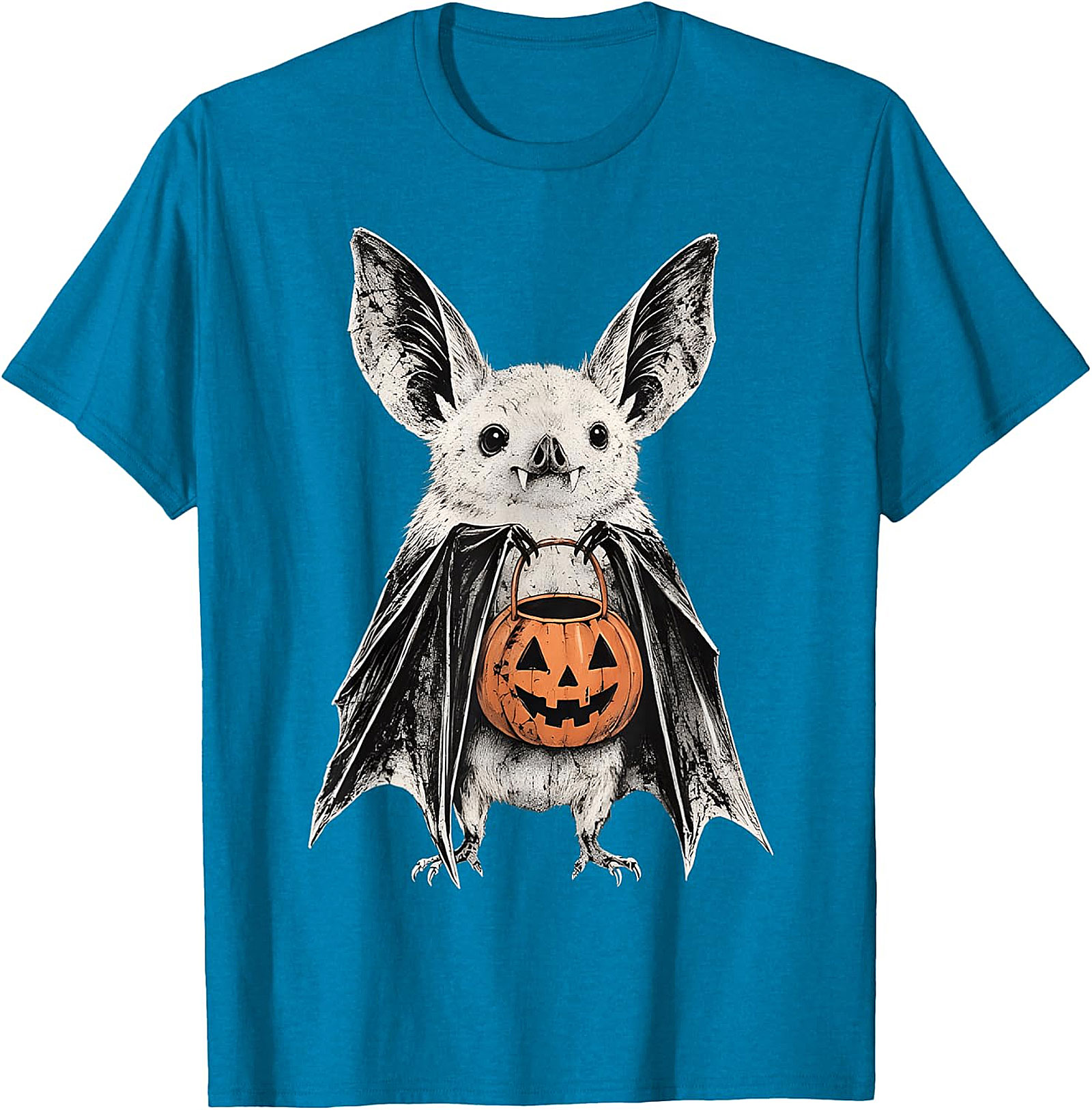 Cute Bat Trick-or-Treat Pumpkin T-Shirt | Halloween Apparel