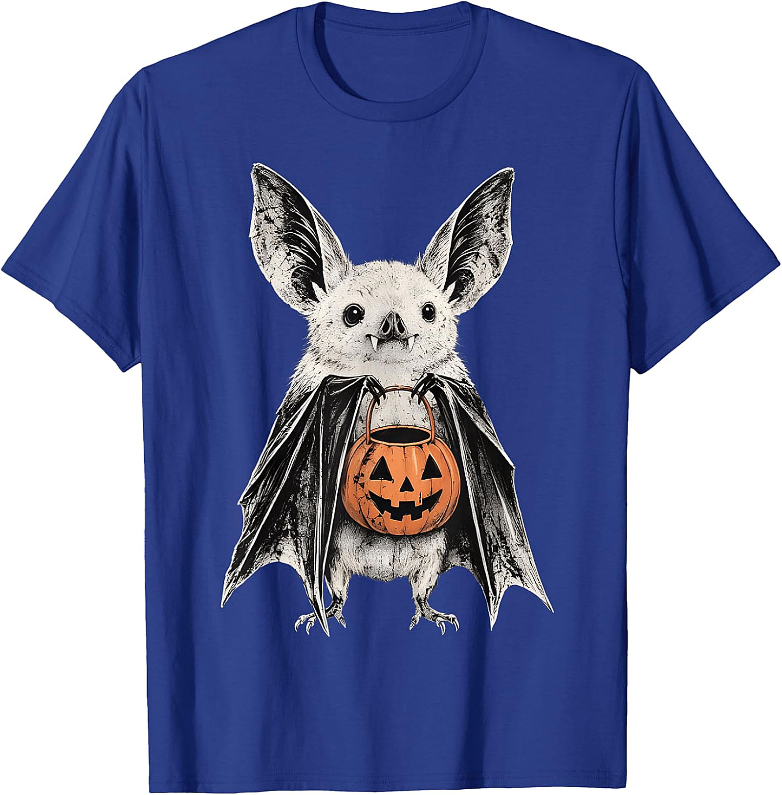 Cute Bat Trick-or-Treat Pumpkin T-Shirt | Halloween Apparel