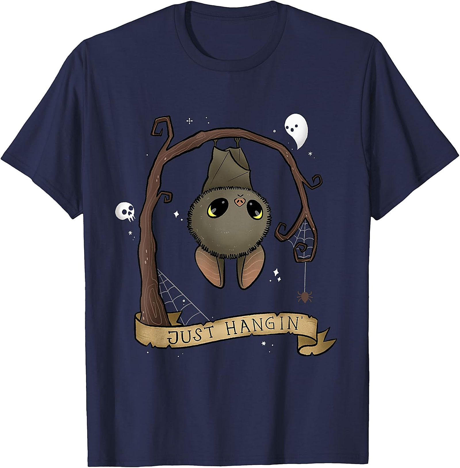 Just Hangin' Bat T-Shirt | Cute Spooky Graphic Tee