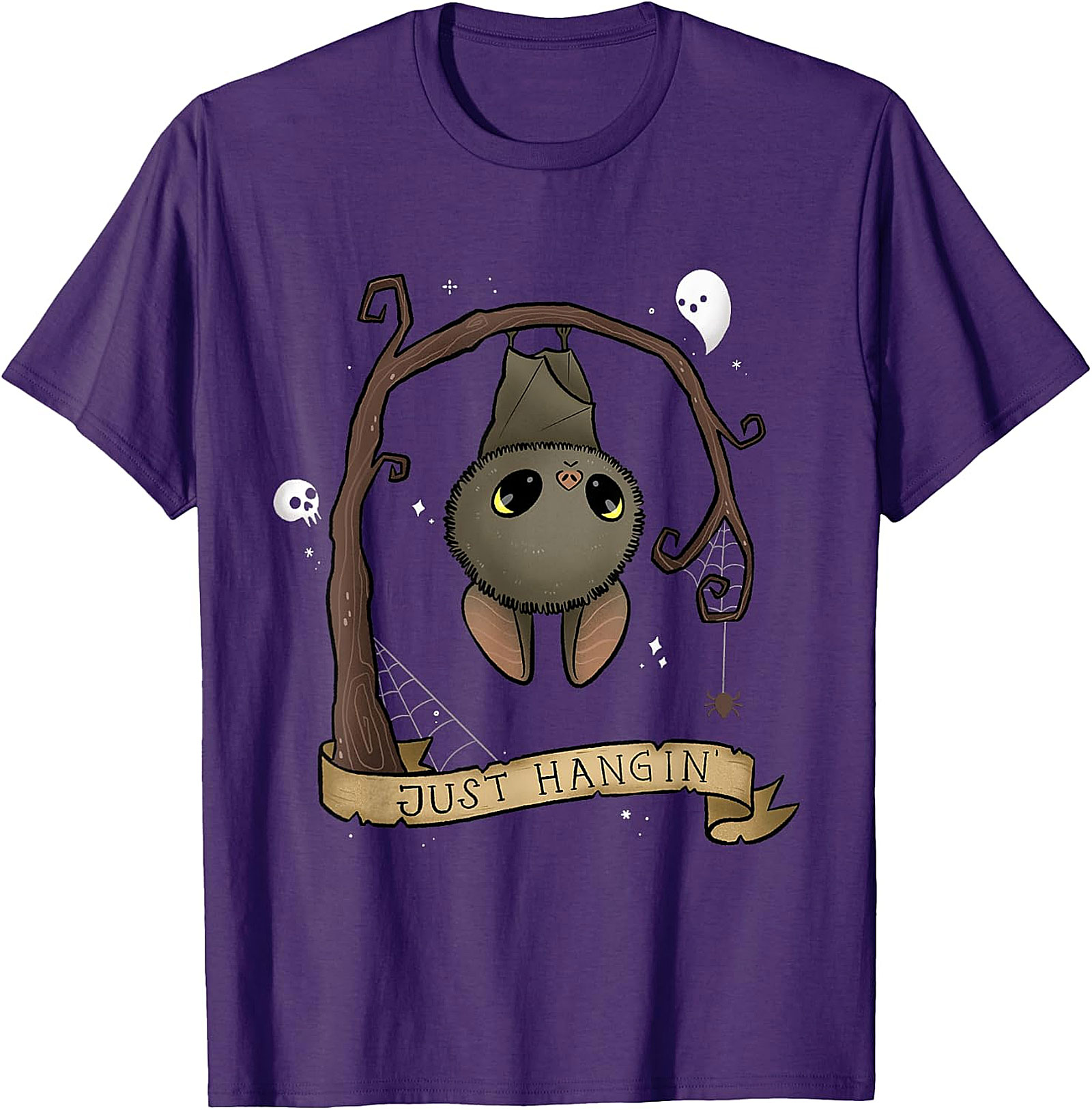 Just Hangin' Bat T-Shirt | Cute Spooky Graphic Tee