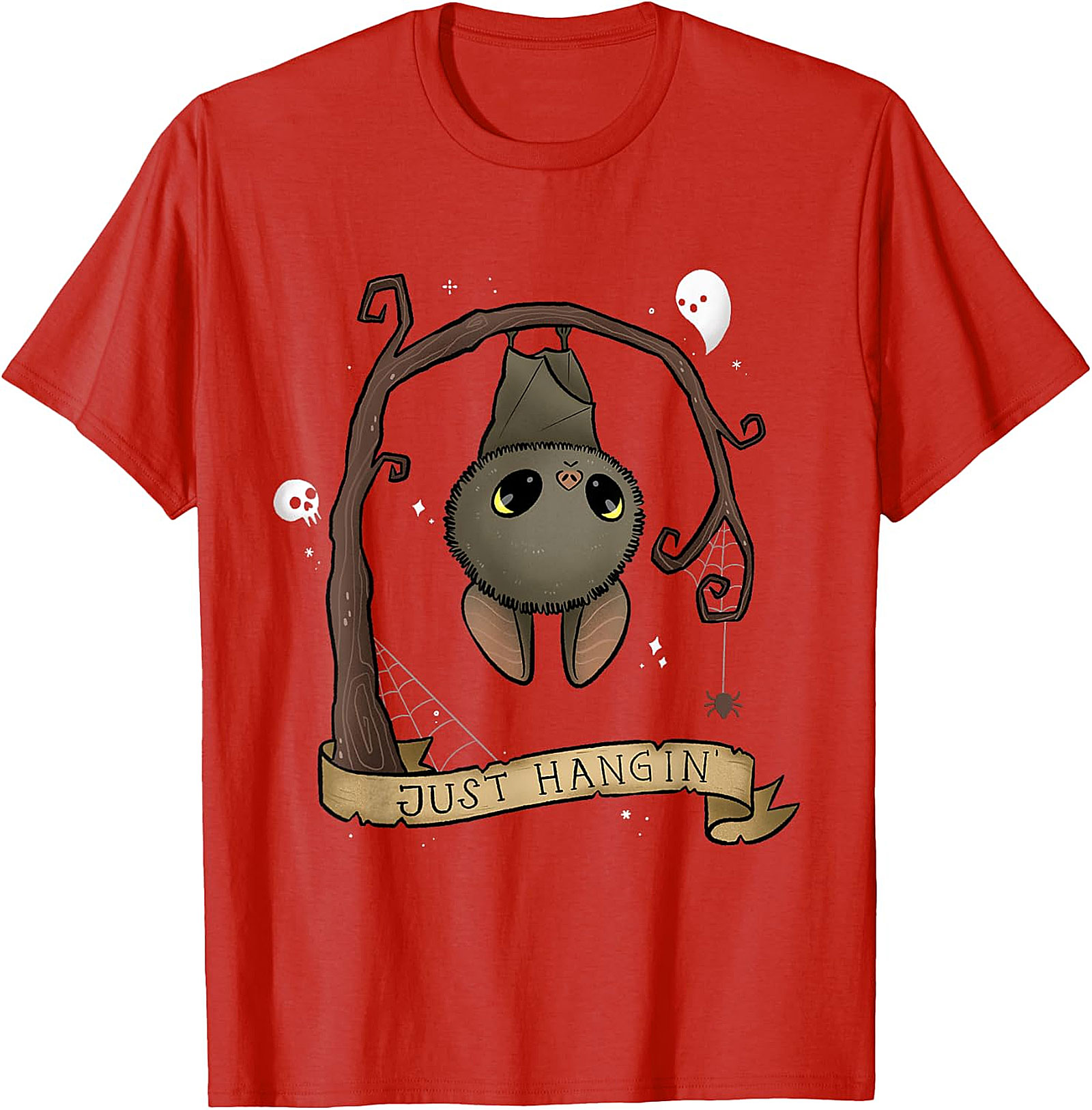 Just Hangin' Bat T-Shirt | Cute Spooky Graphic Tee