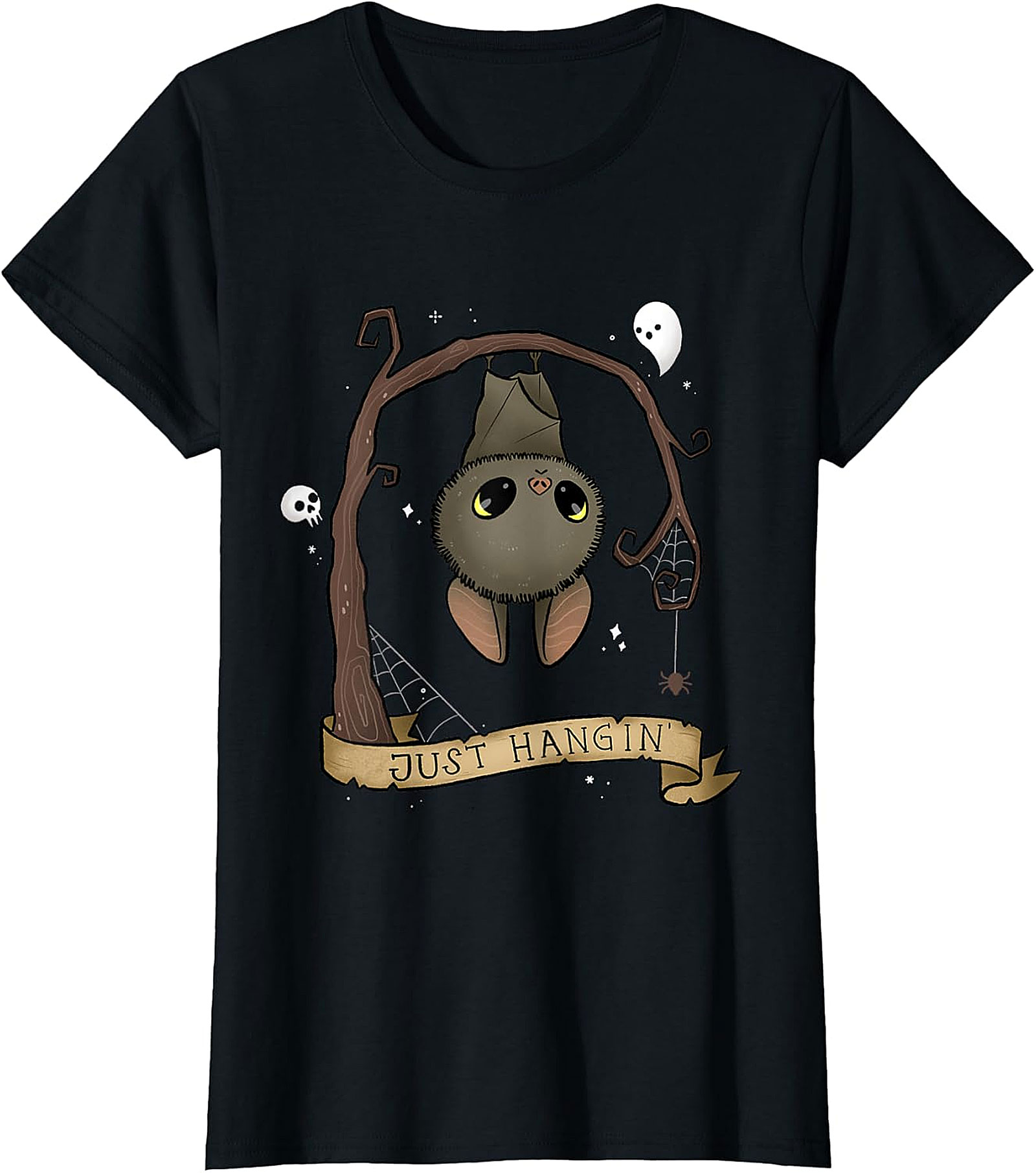 Just Hangin' Bat T-Shirt | Cute Spooky Graphic Tee