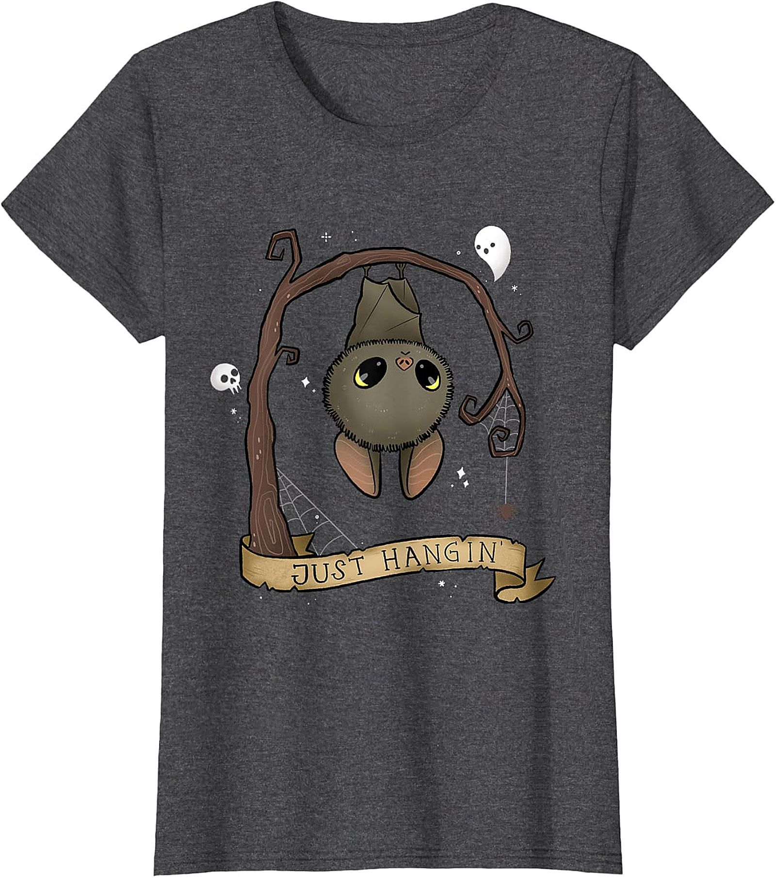 Just Hangin' Bat T-Shirt | Cute Spooky Graphic Tee