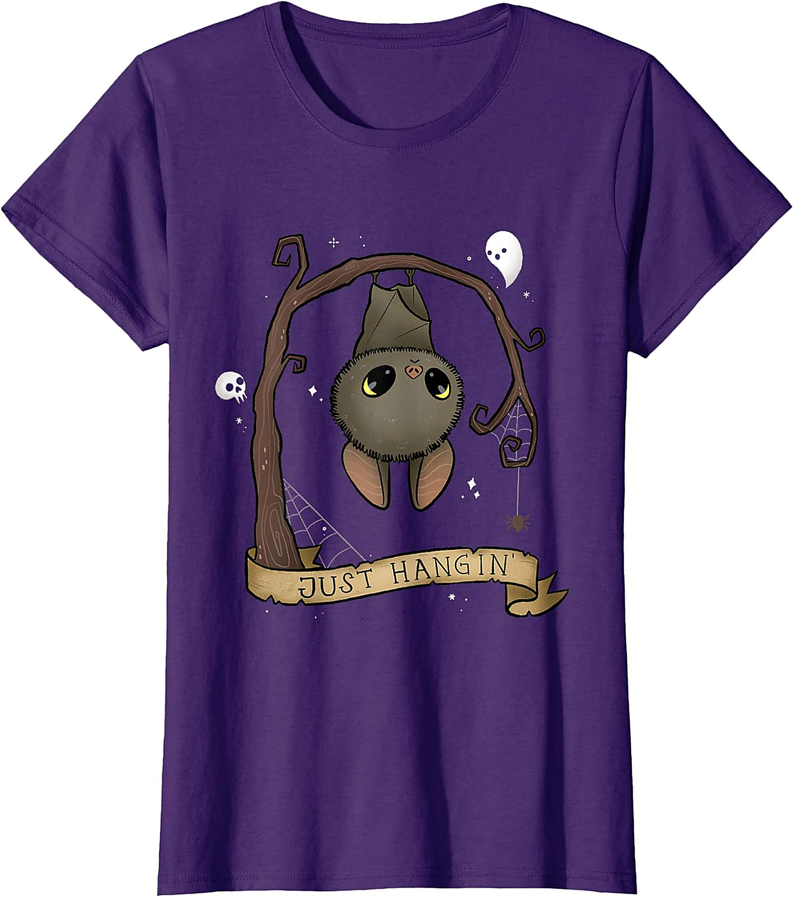 Just Hangin' Bat T-Shirt | Cute Spooky Graphic Tee