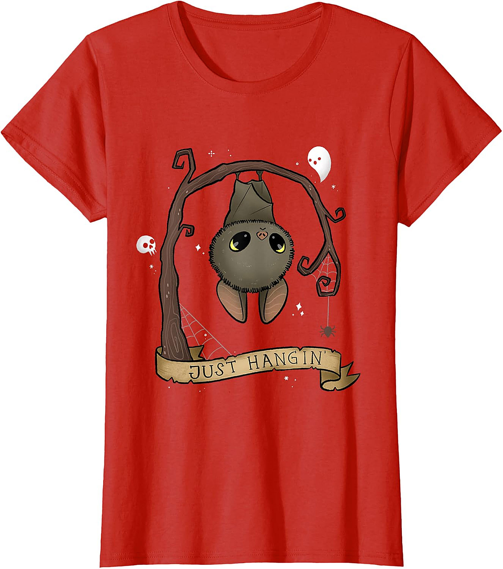 Just Hangin' Bat T-Shirt | Cute Spooky Graphic Tee
