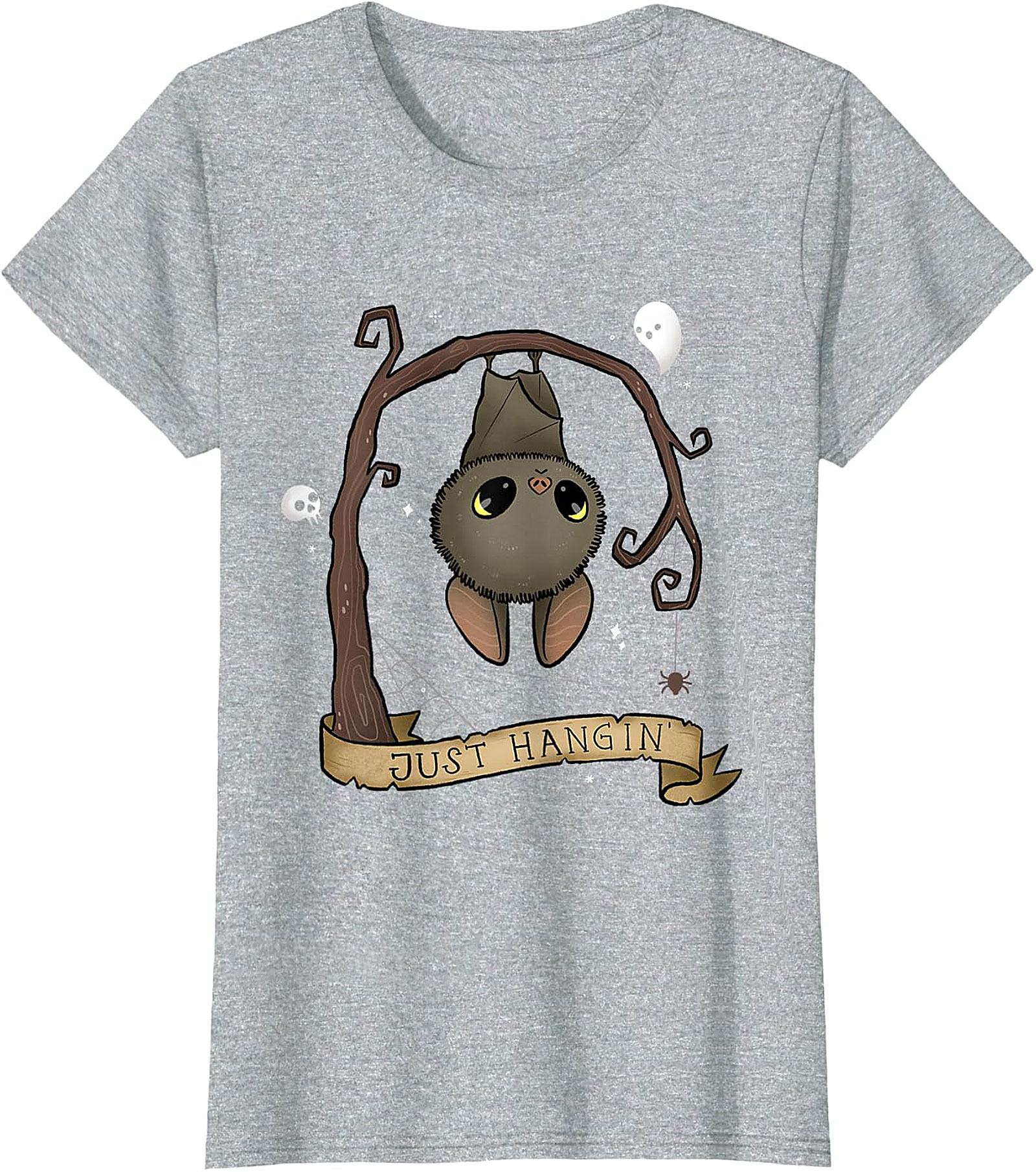 Just Hangin' Bat T-Shirt | Cute Spooky Graphic Tee