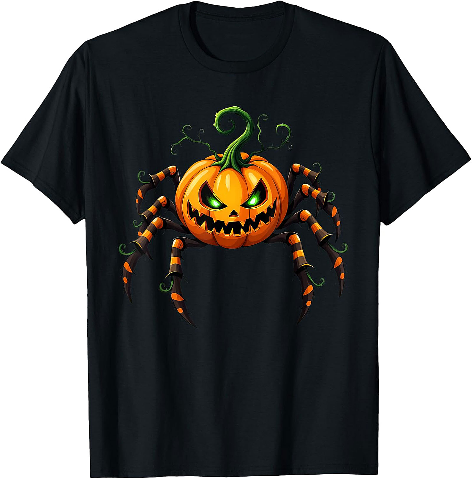 Spooky Spider-Pumpkin Halloween Graphic Tee | Unique Design