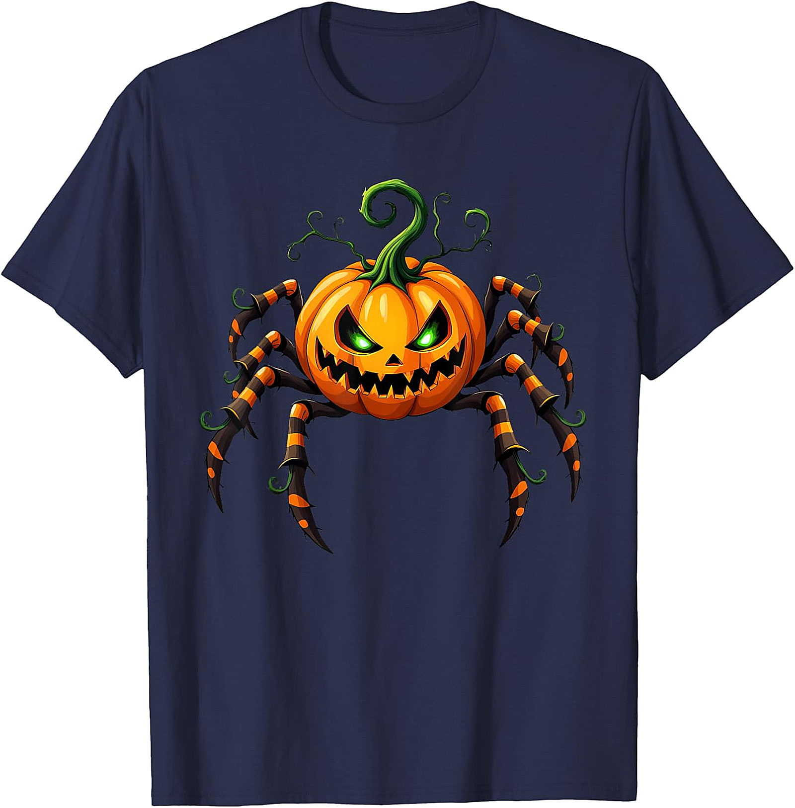 Spooky Spider-Pumpkin Halloween Graphic Tee | Unique Design