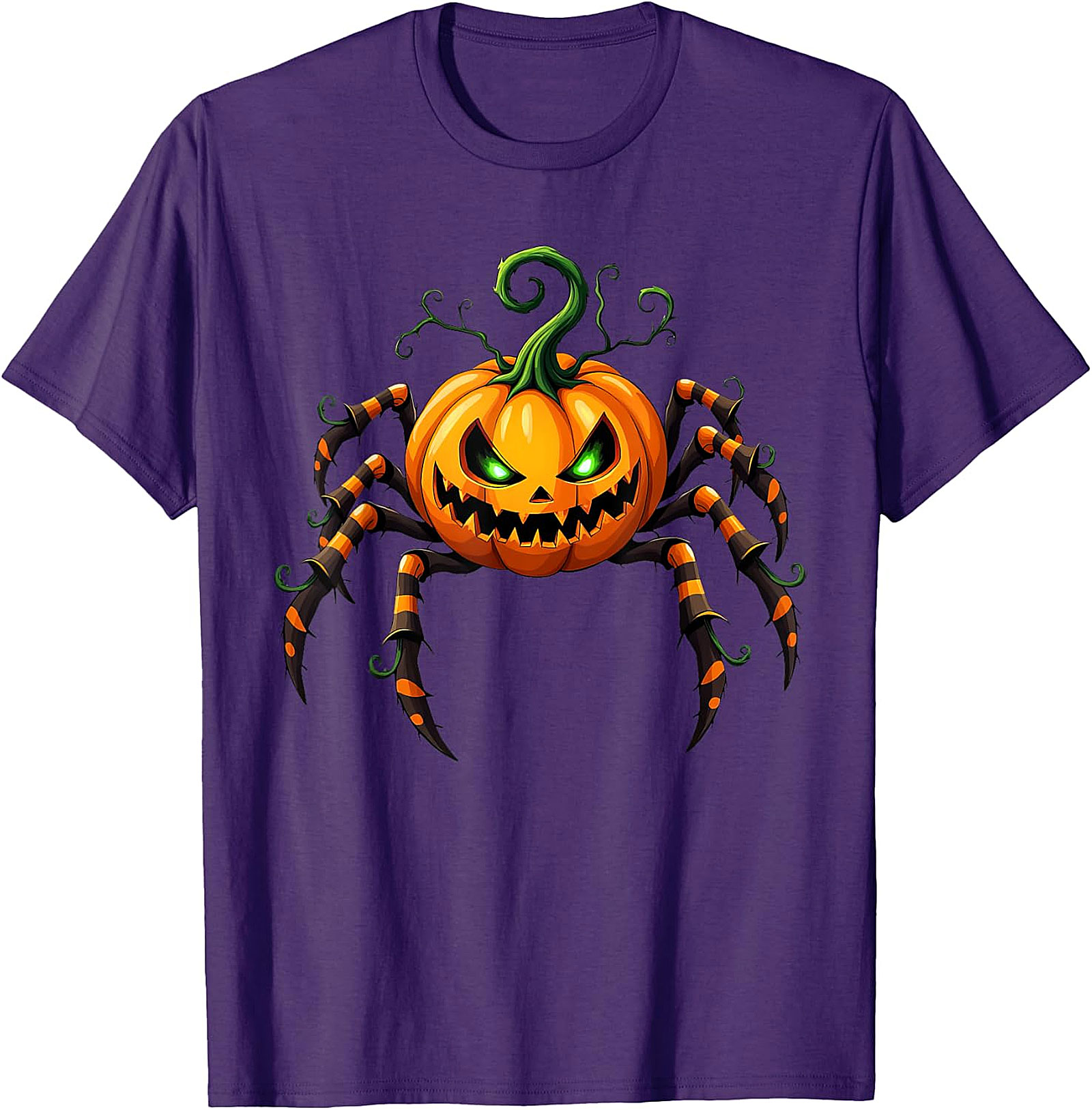 Spooky Spider-Pumpkin Halloween Graphic Tee | Unique Design