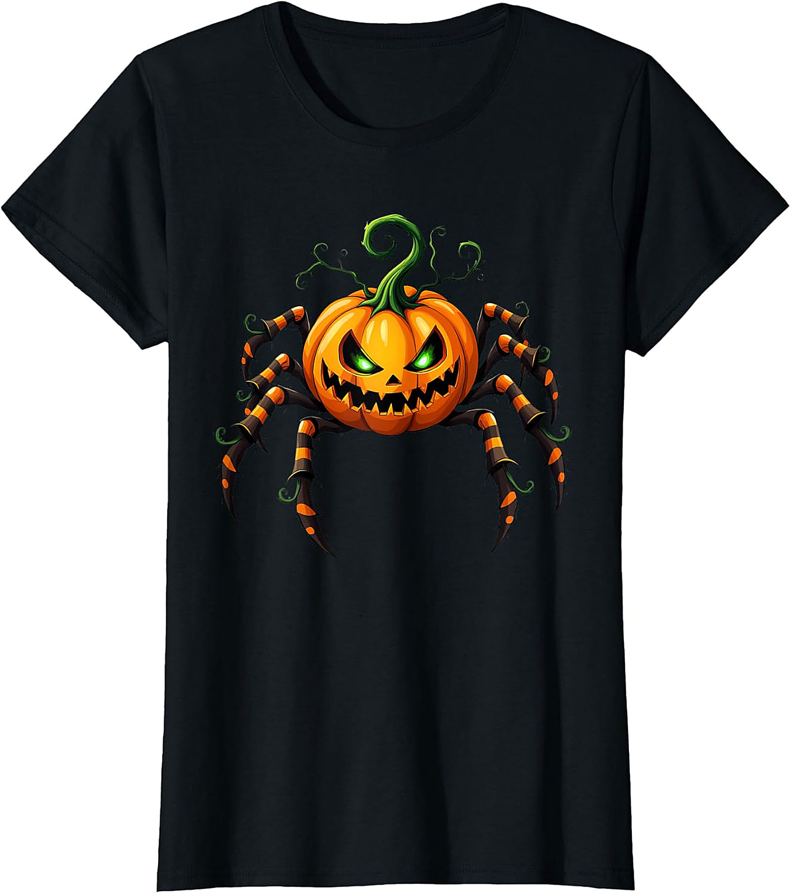 Spooky Spider-Pumpkin Halloween Graphic Tee | Unique Design