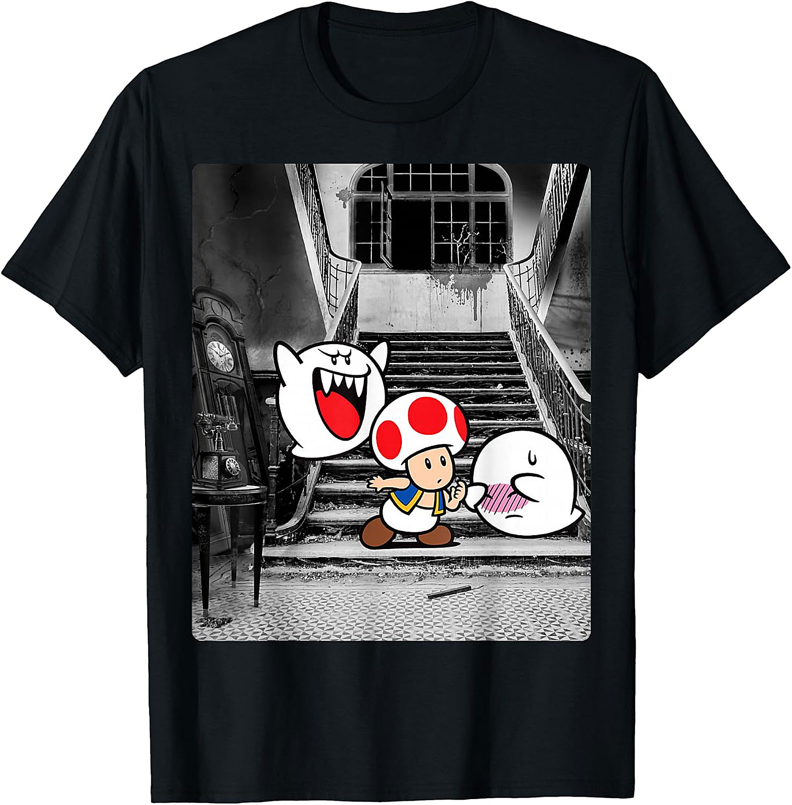 Haunted Mansion Mario Bros. Toad & Boo Graphic Tee