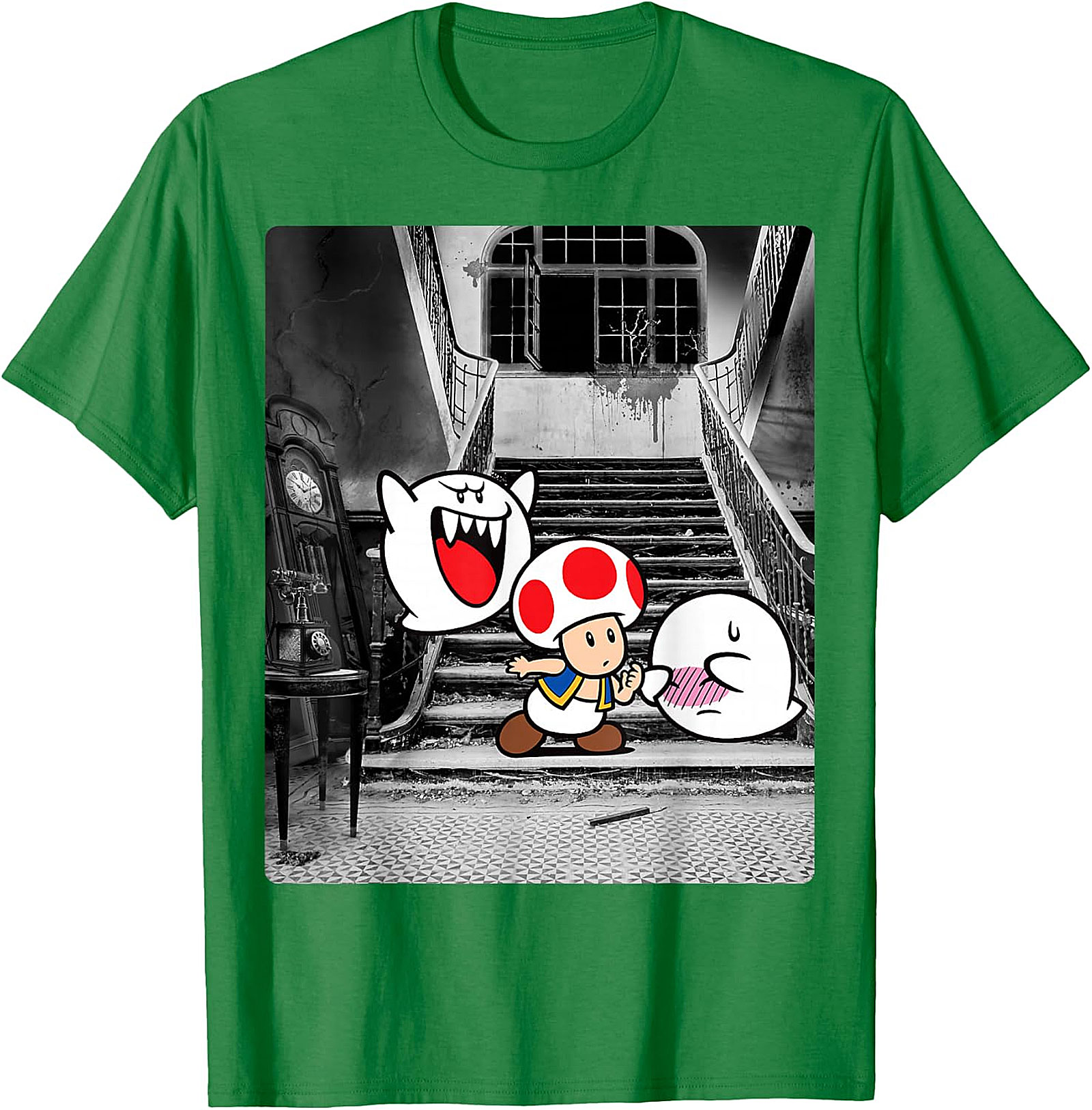  Haunted Mansion Mario Bros. Toad & Boo Graphic Tee