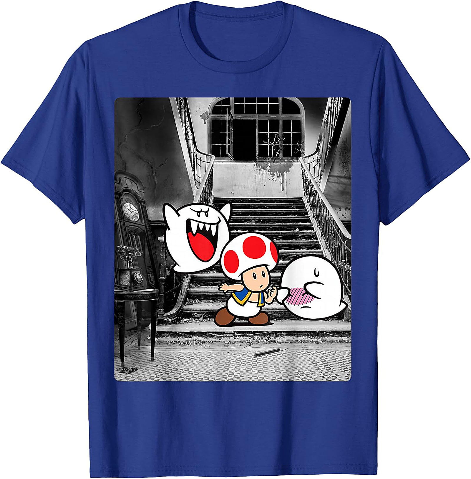  Haunted Mansion Mario Bros. Toad & Boo Graphic Tee