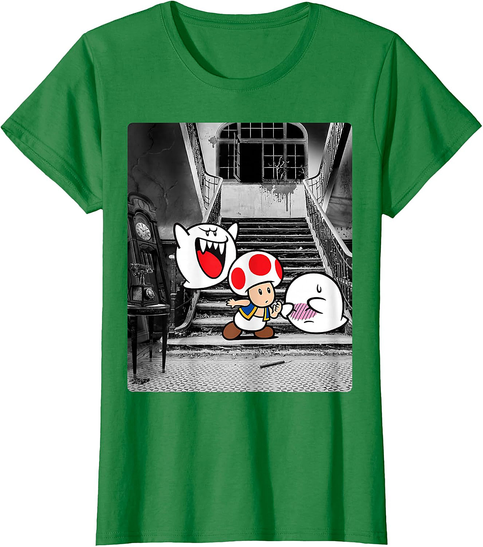  Haunted Mansion Mario Bros. Toad & Boo Graphic Tee
