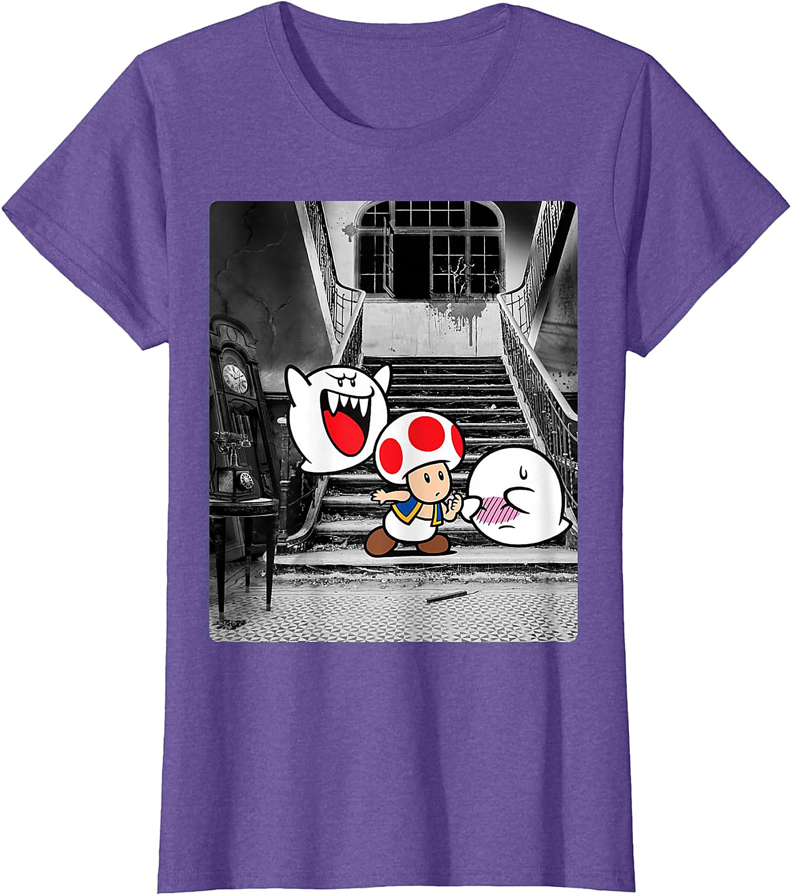  Haunted Mansion Mario Bros. Toad & Boo Graphic Tee