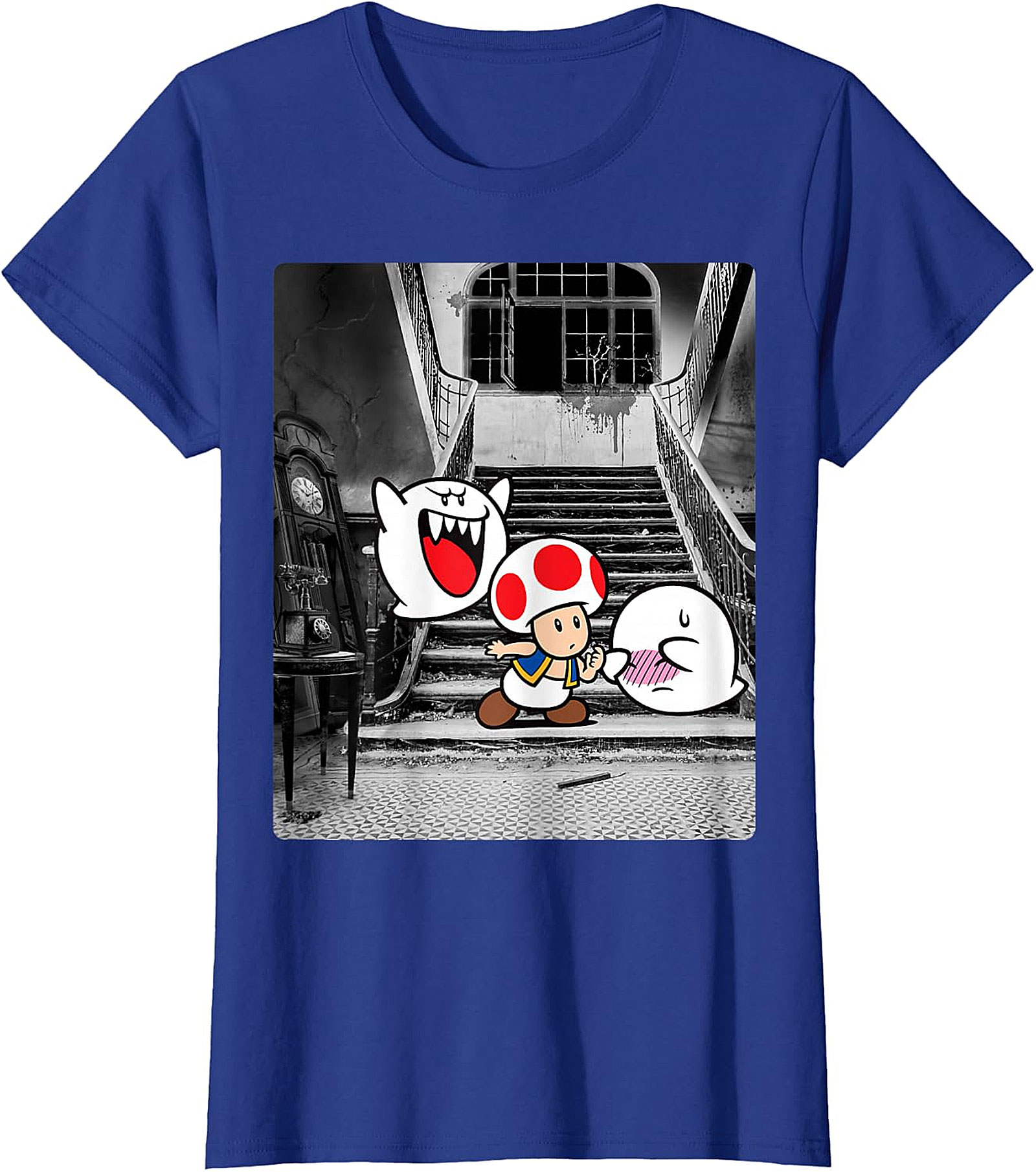  Haunted Mansion Mario Bros. Toad & Boo Graphic Tee