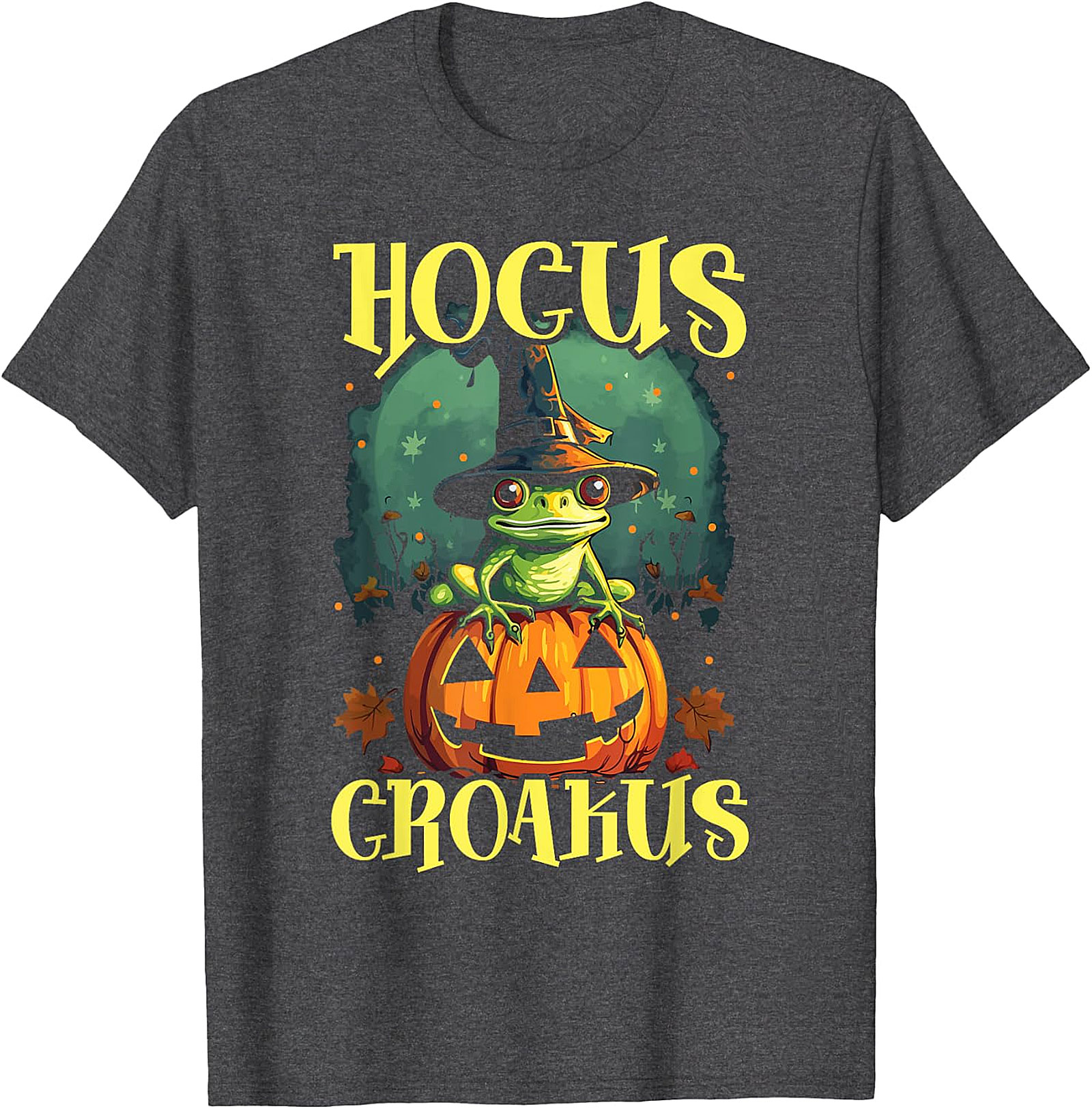 Hocus Croakus Frog Halloween T-Shirt - Spooky Fun Apparel