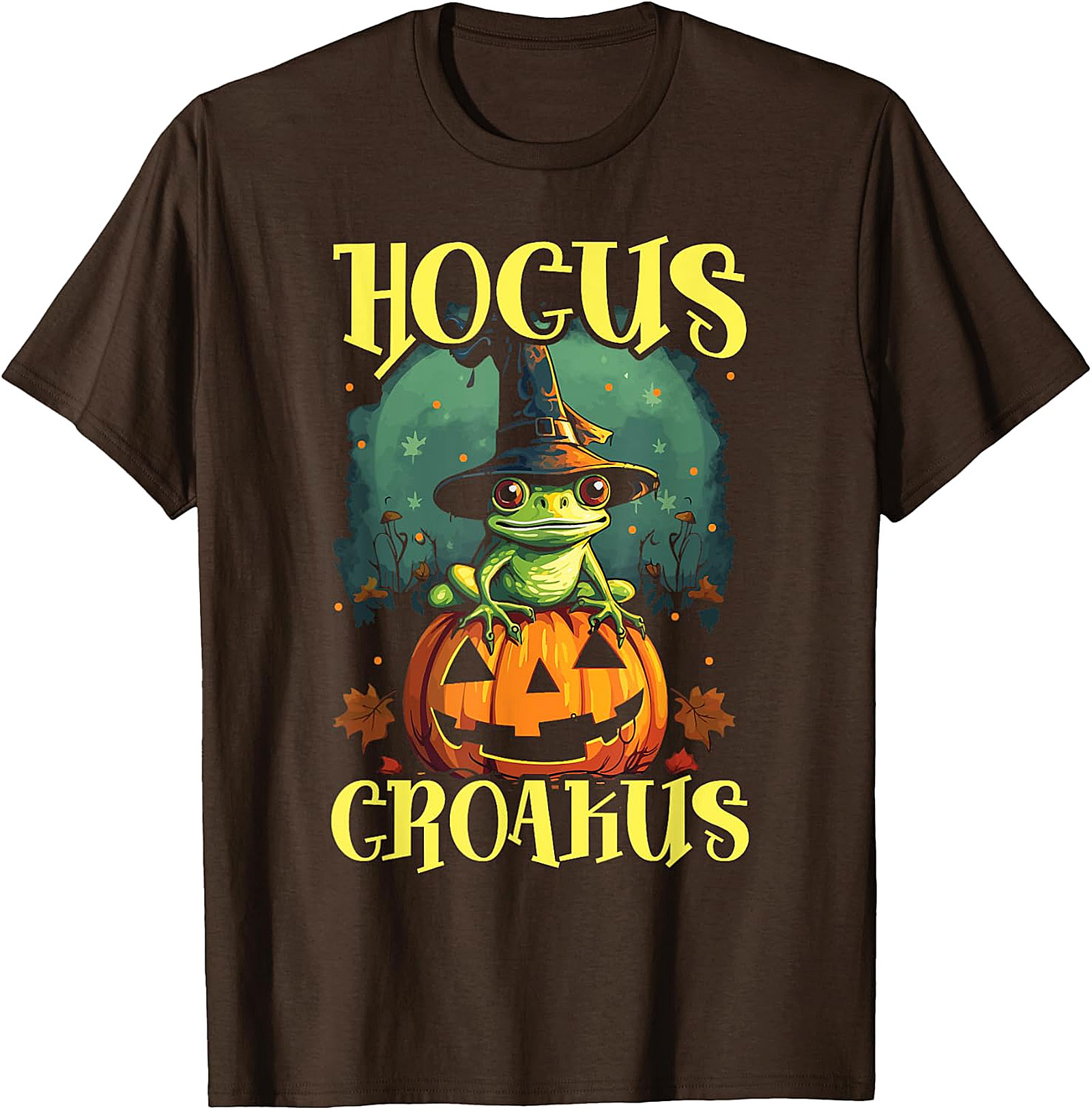 Hocus Croakus Frog Halloween T-Shirt - Spooky Fun Apparel