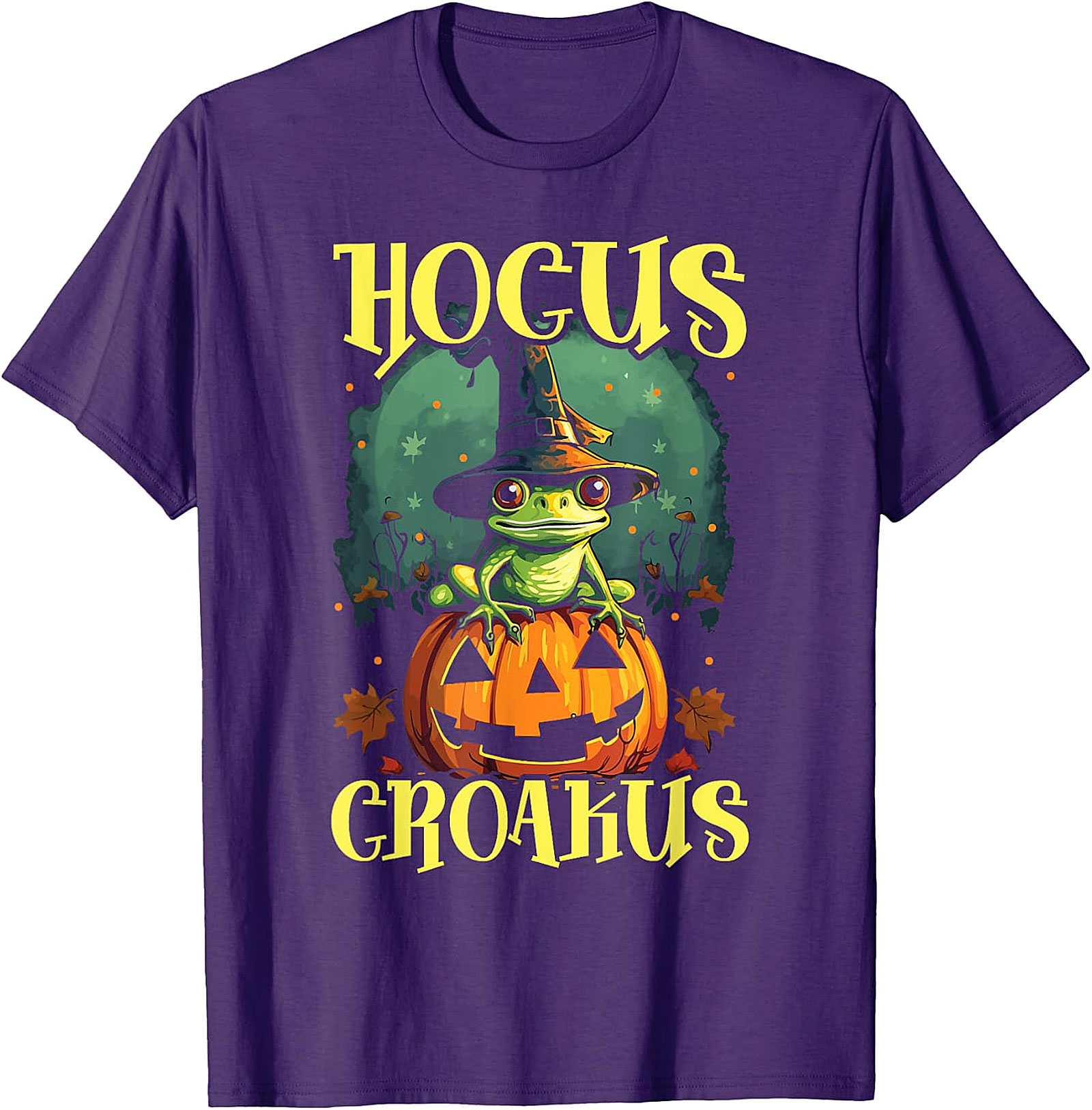 Hocus Croakus Frog Halloween T-Shirt - Spooky Fun Apparel