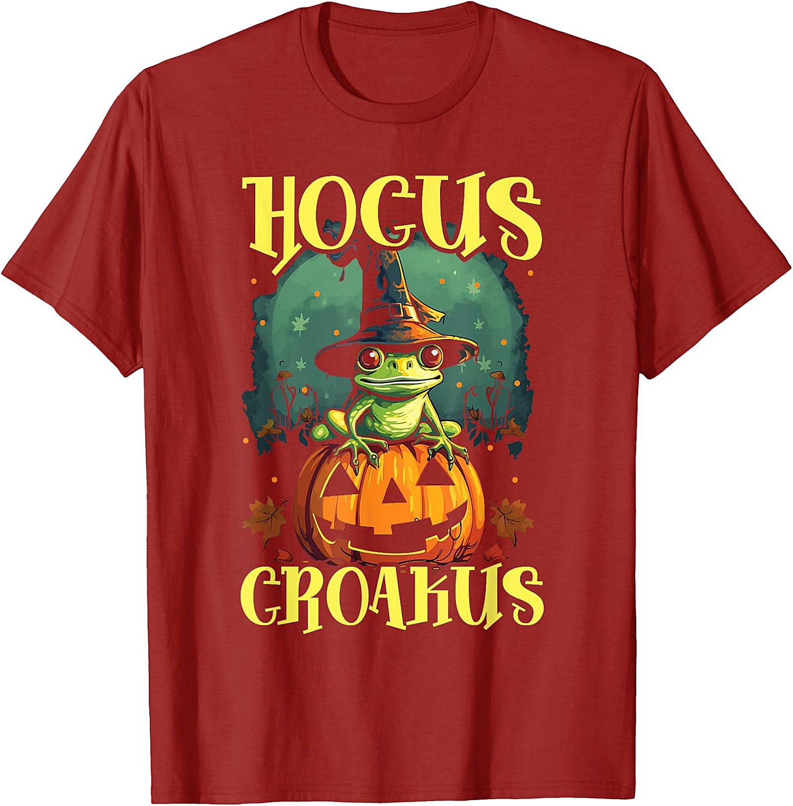 Hocus Croakus Frog Halloween T-Shirt - Spooky Fun Apparel