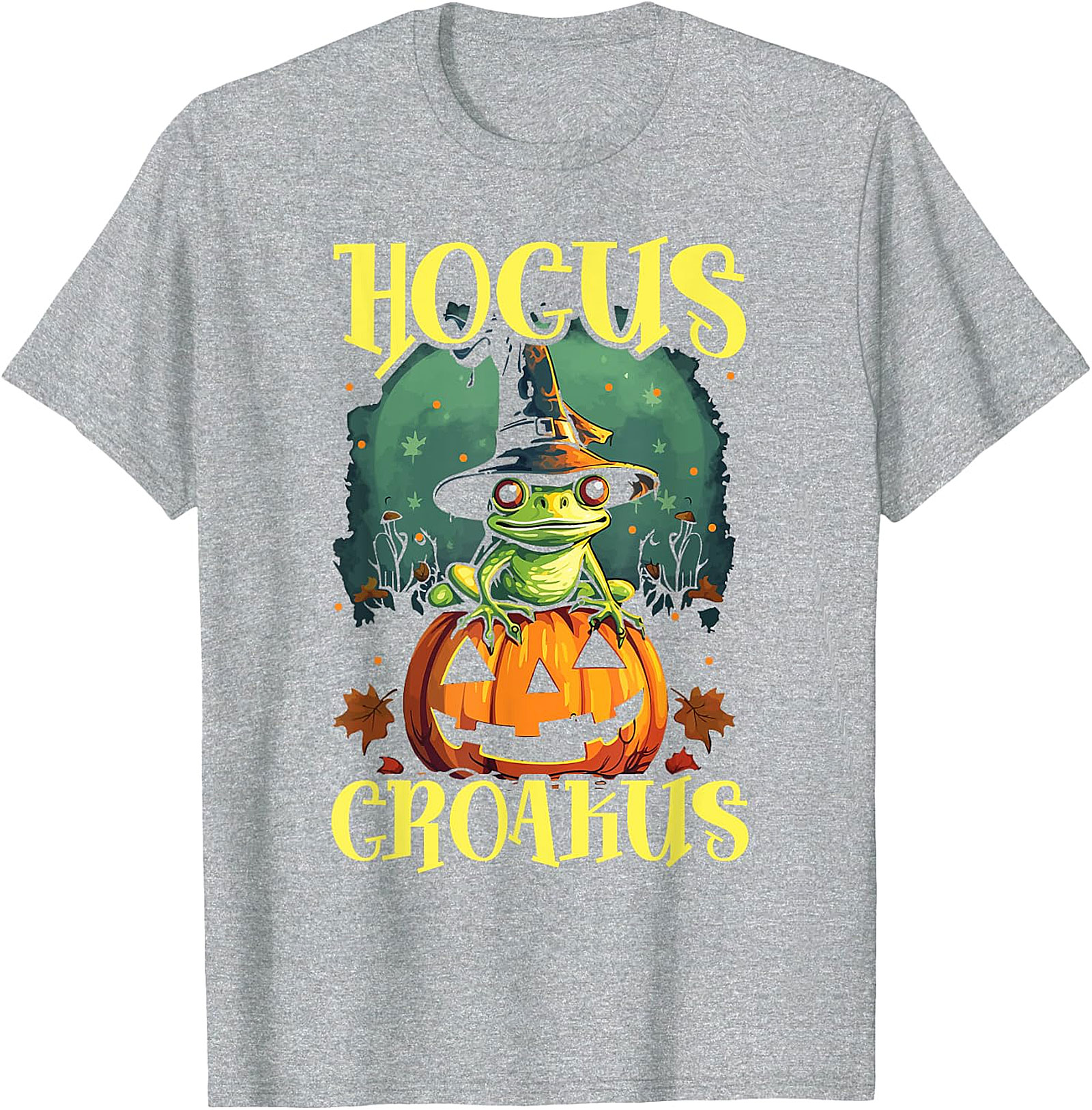 Hocus Croakus Frog Halloween T-Shirt - Spooky Fun Apparel