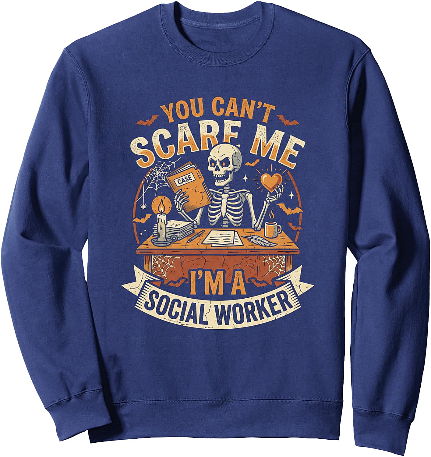 Social Worker Halloween Ghost Sweatshirt Funny Tee