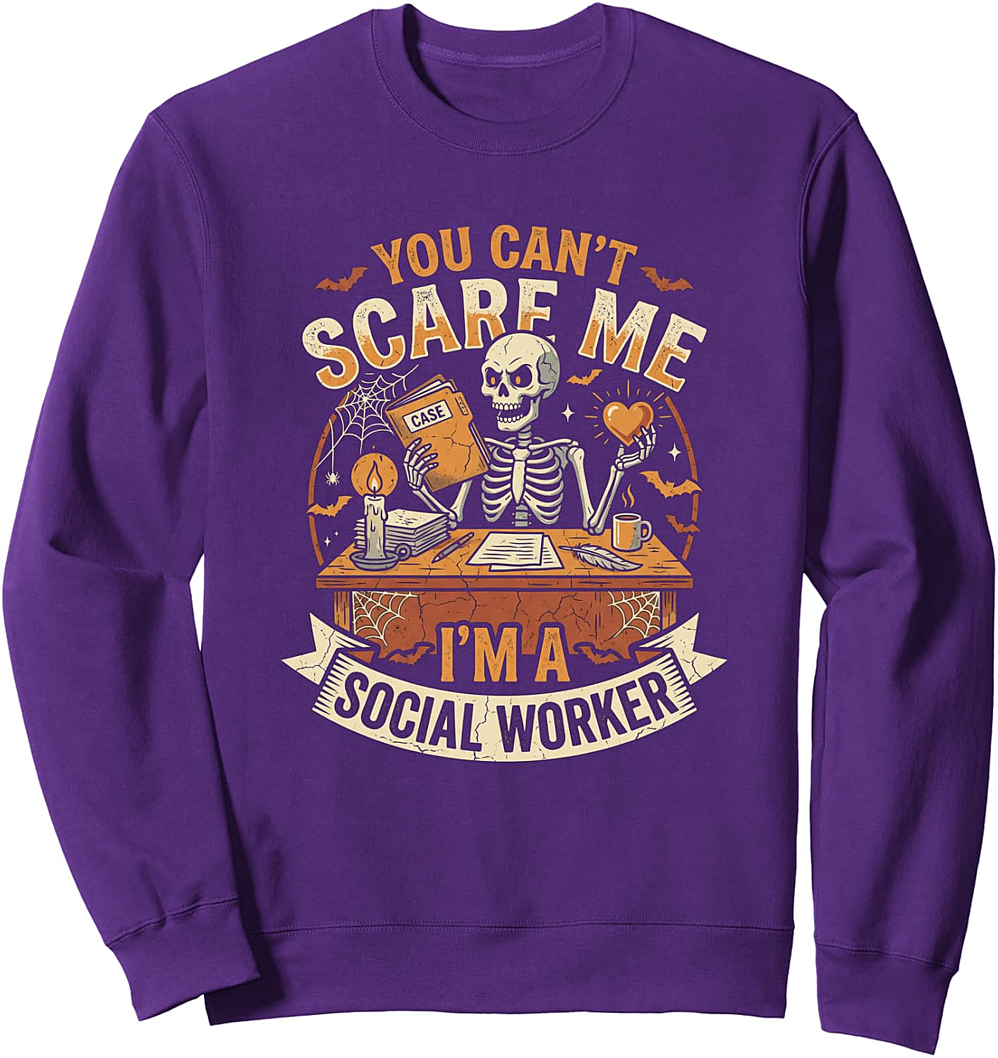 Social Worker Halloween Ghost Sweatshirt Funny Tee