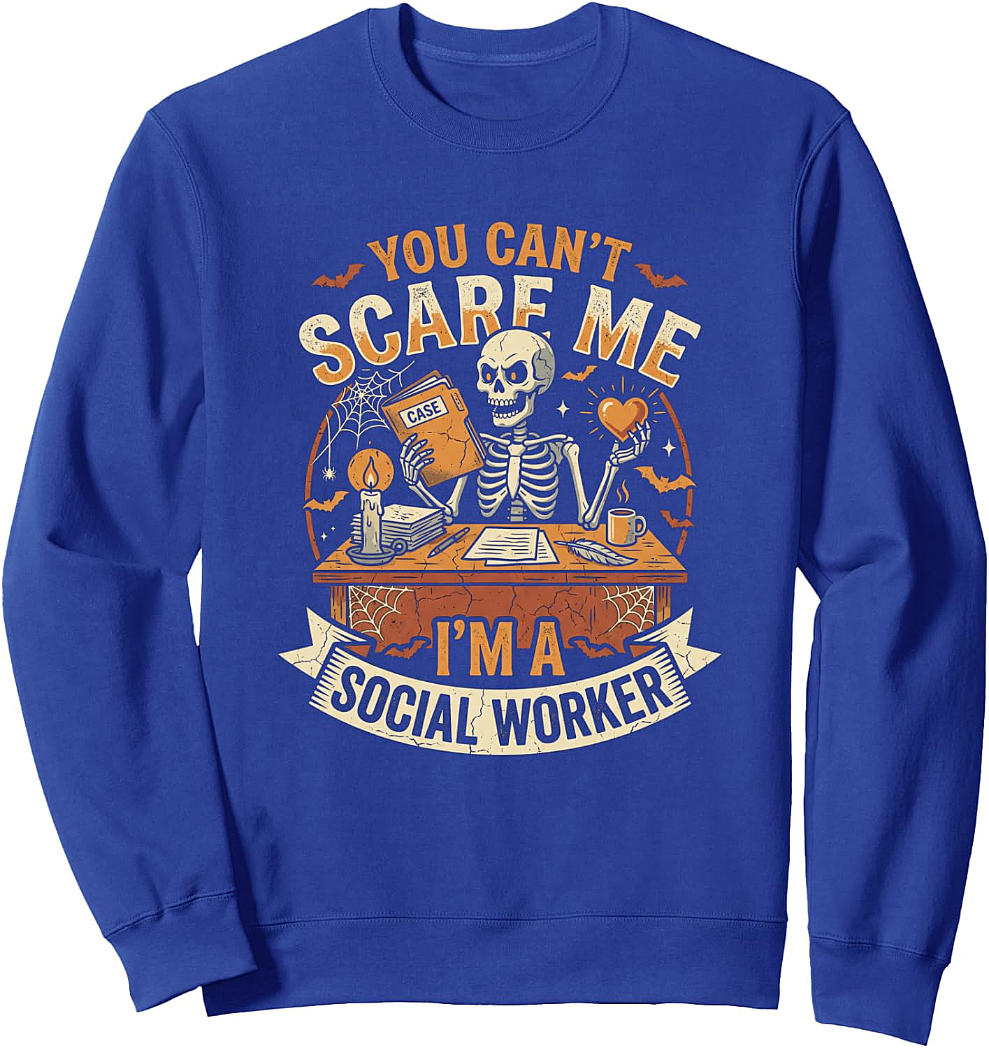 Social Worker Halloween Ghost Sweatshirt Funny Tee