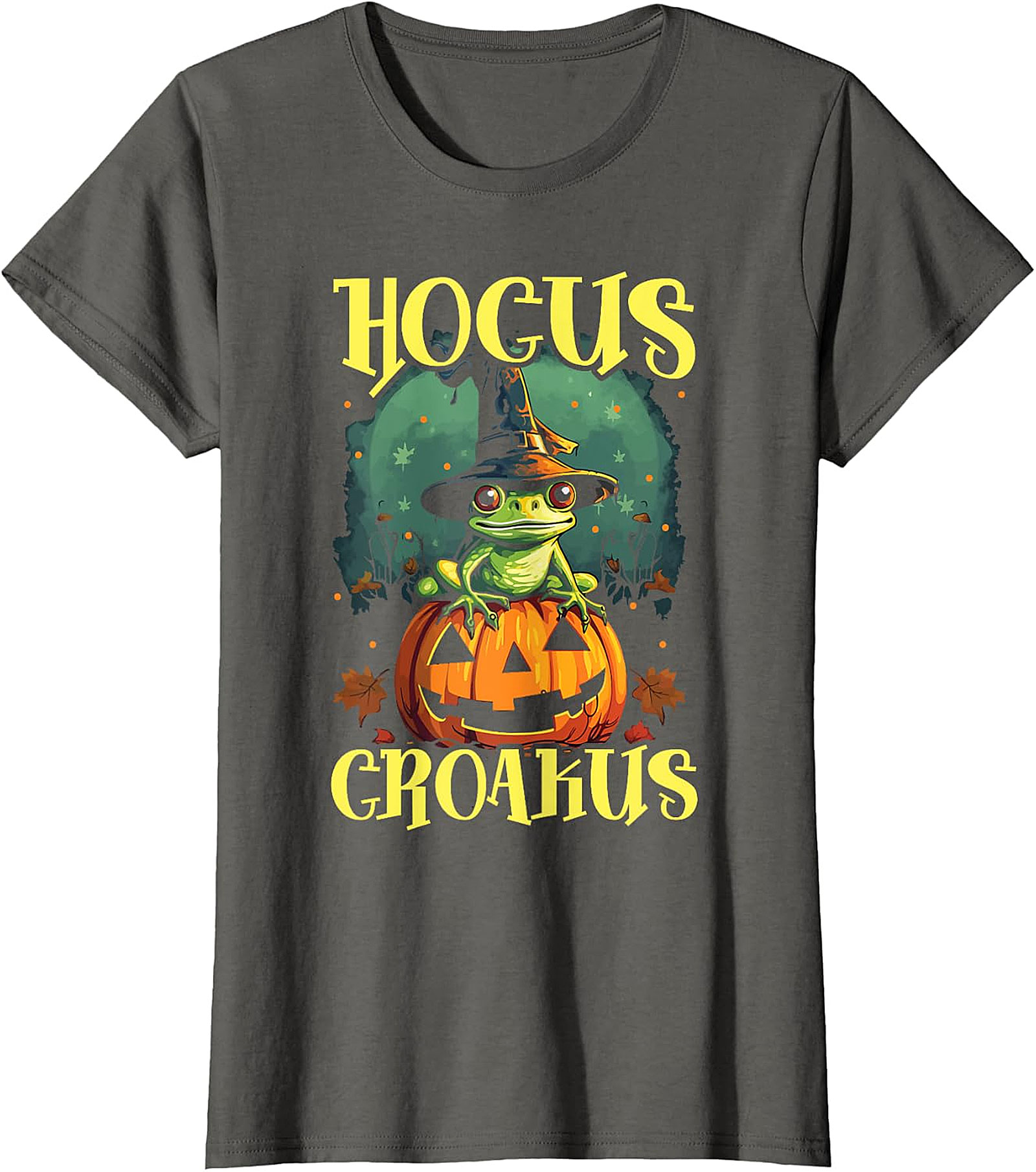 Hocus Croakus Frog Halloween T-Shirt - Spooky Fun Apparel
