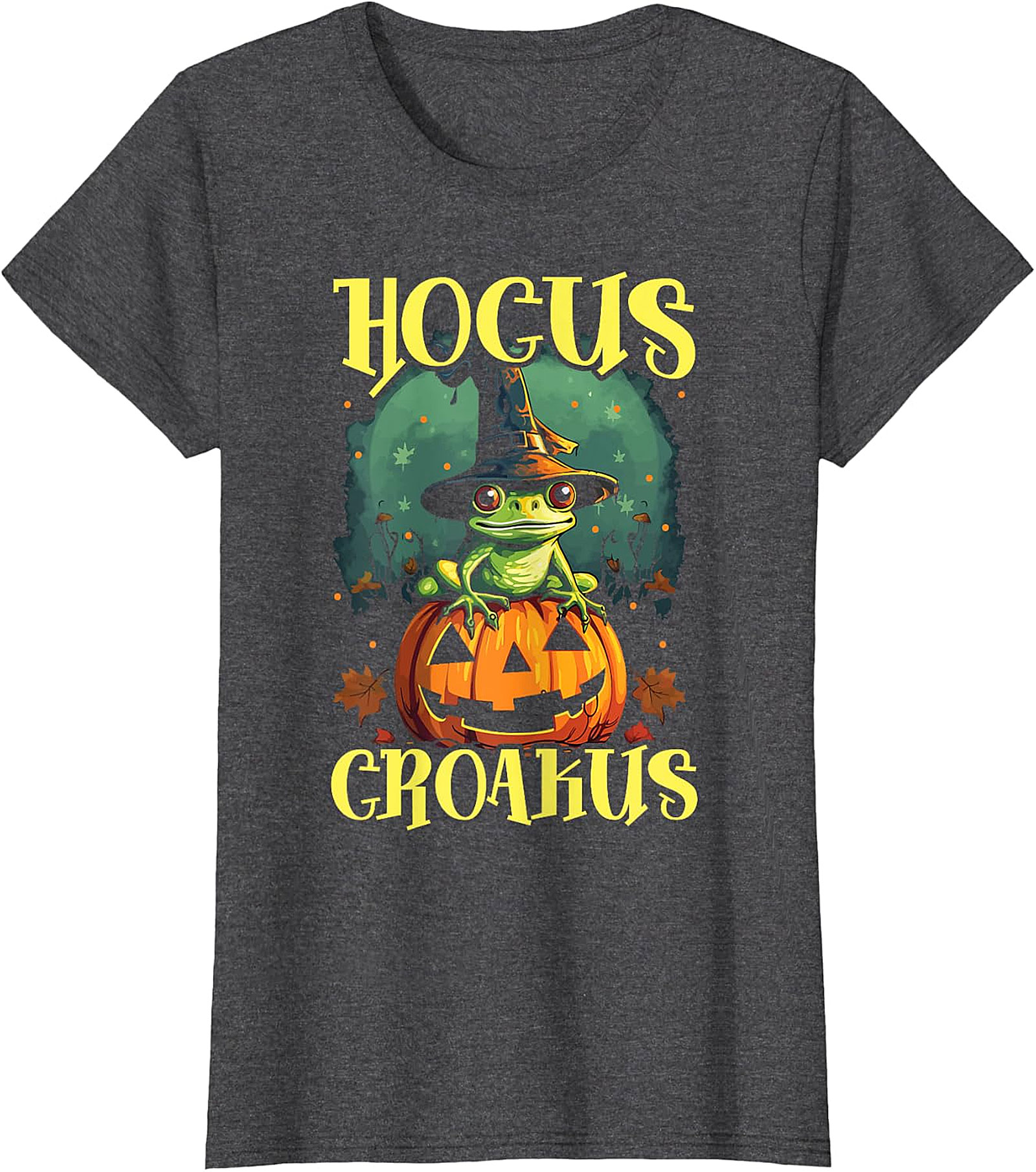 Hocus Croakus Frog Halloween T-Shirt - Spooky Fun Apparel