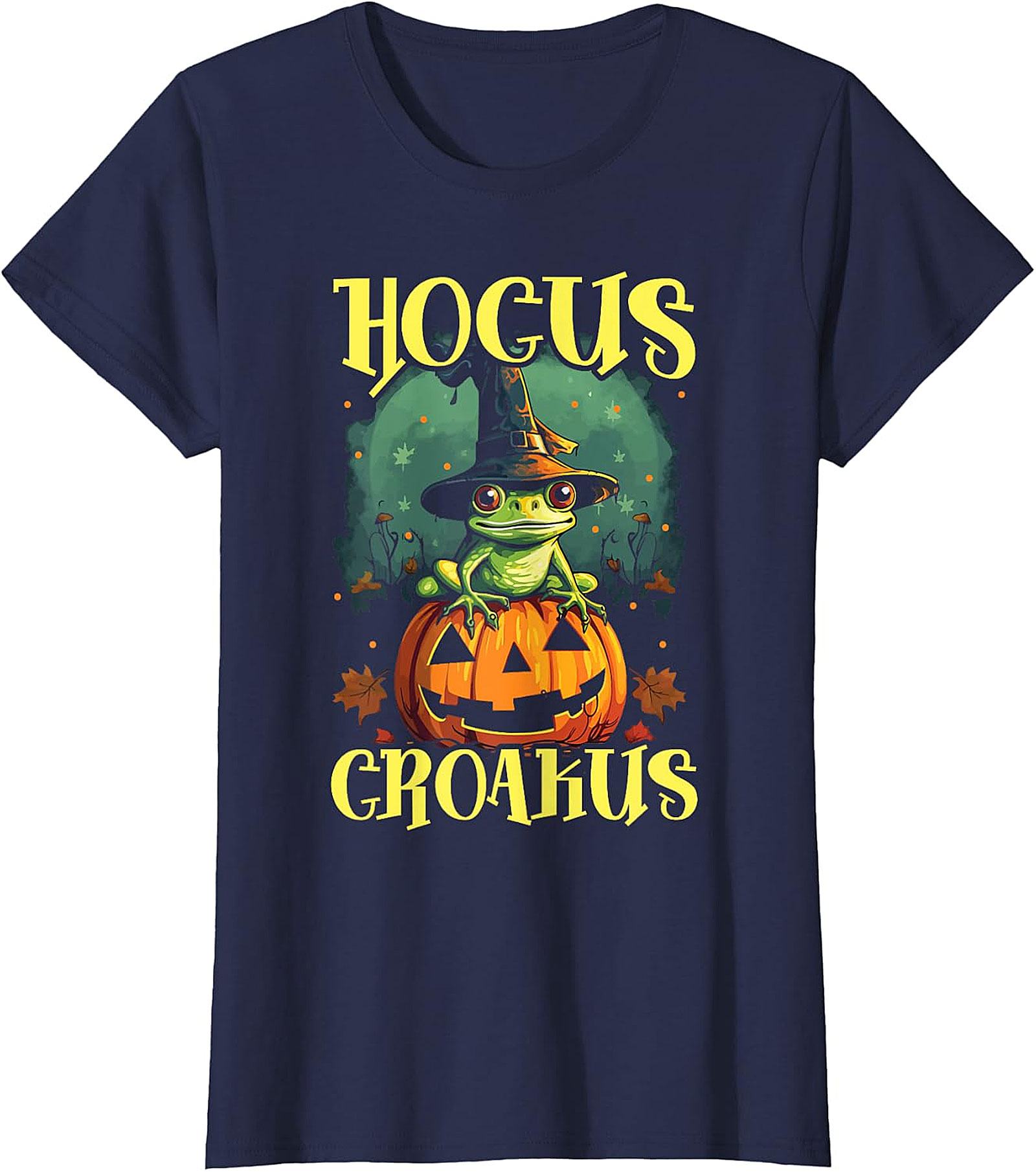 Hocus Croakus Frog Halloween T-Shirt - Spooky Fun Apparel
