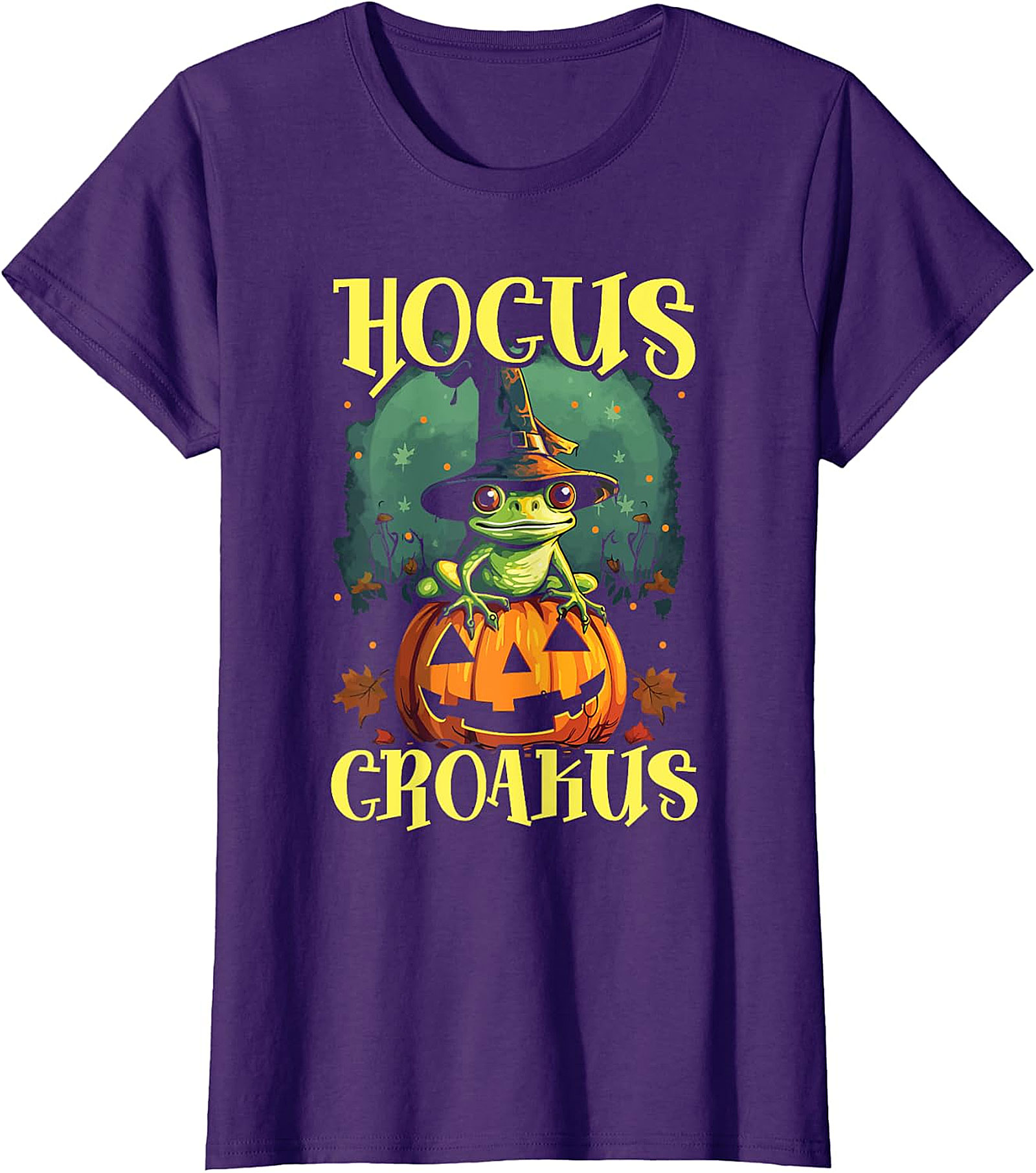 Hocus Croakus Frog Halloween T-Shirt - Spooky Fun Apparel