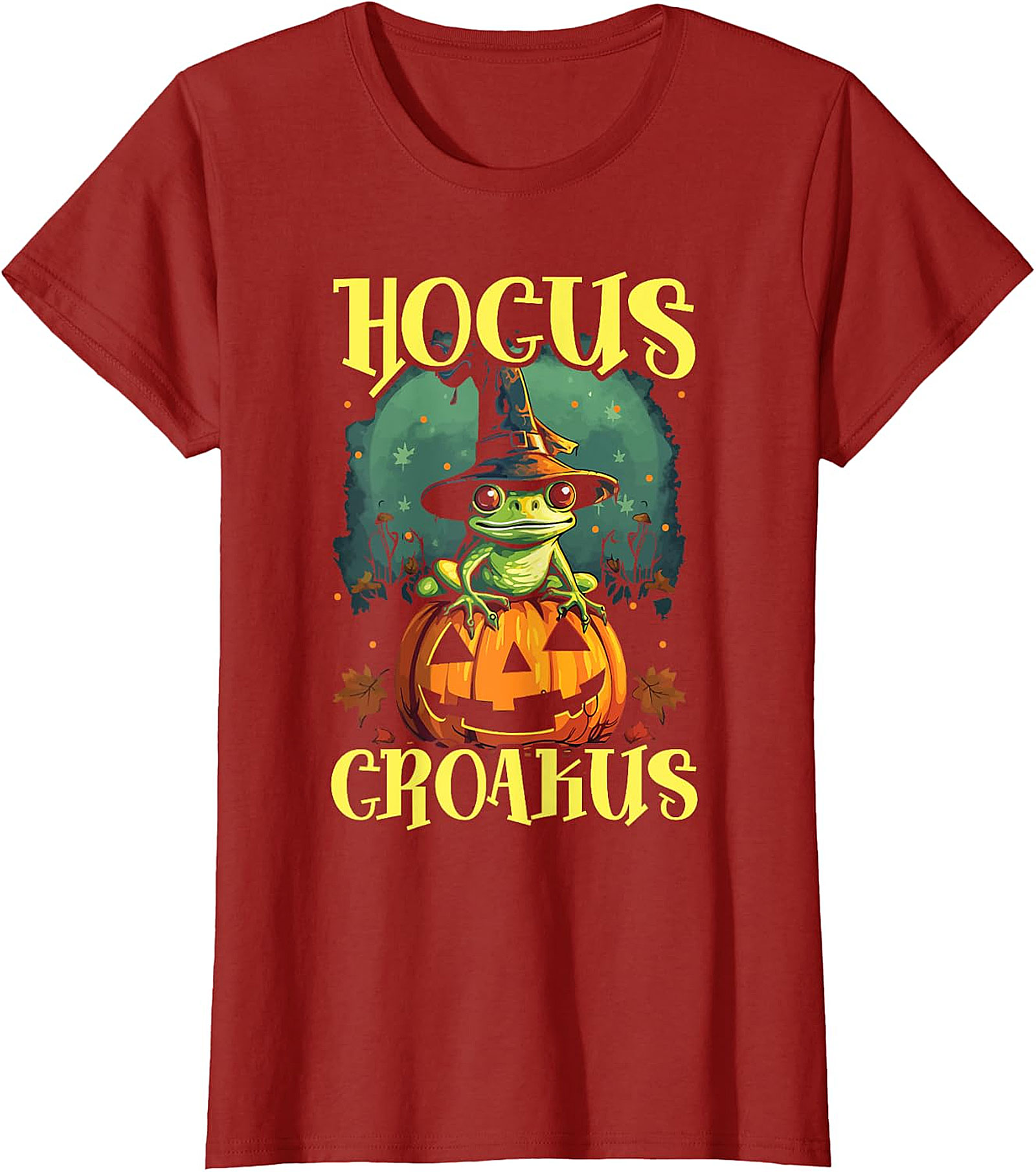 Hocus Croakus Frog Halloween T-Shirt - Spooky Fun Apparel