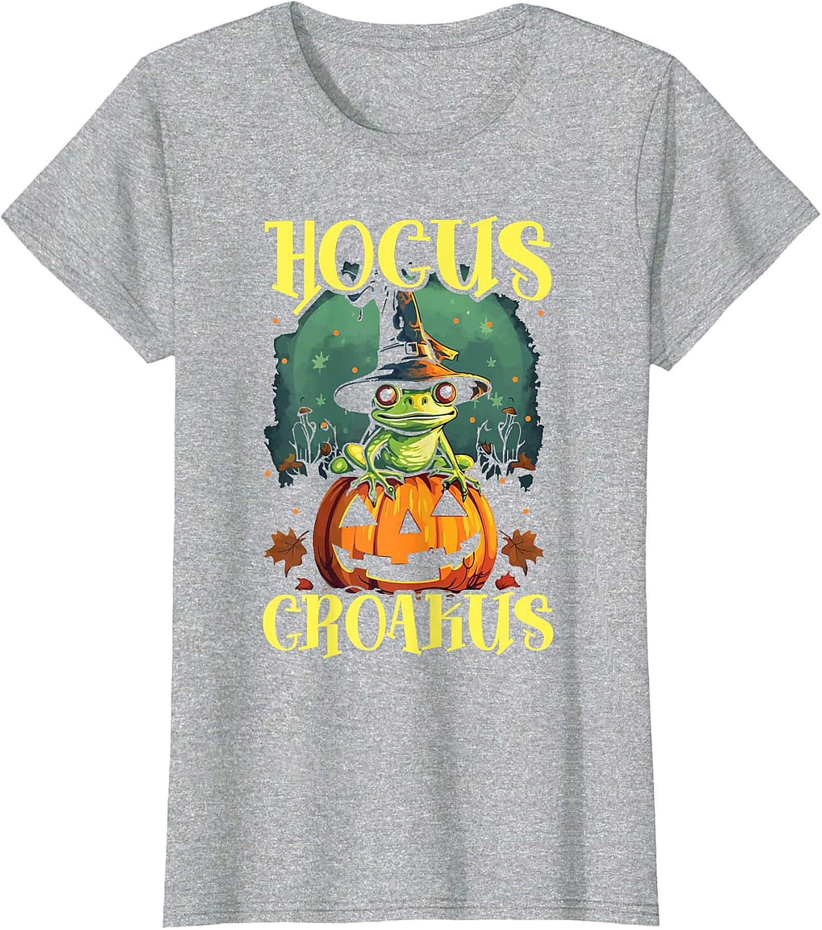 Hocus Croakus Frog Halloween T-Shirt - Spooky Fun Apparel