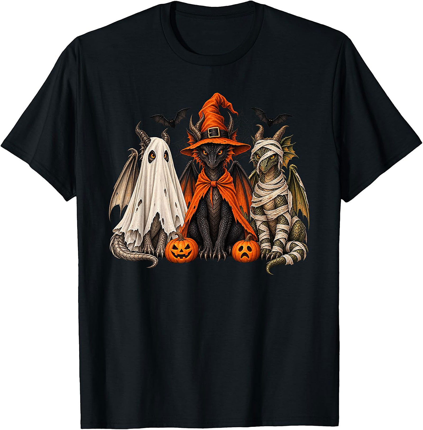 Halloween Dragon Spooky Squad T-Shirt | Fantasy Tee