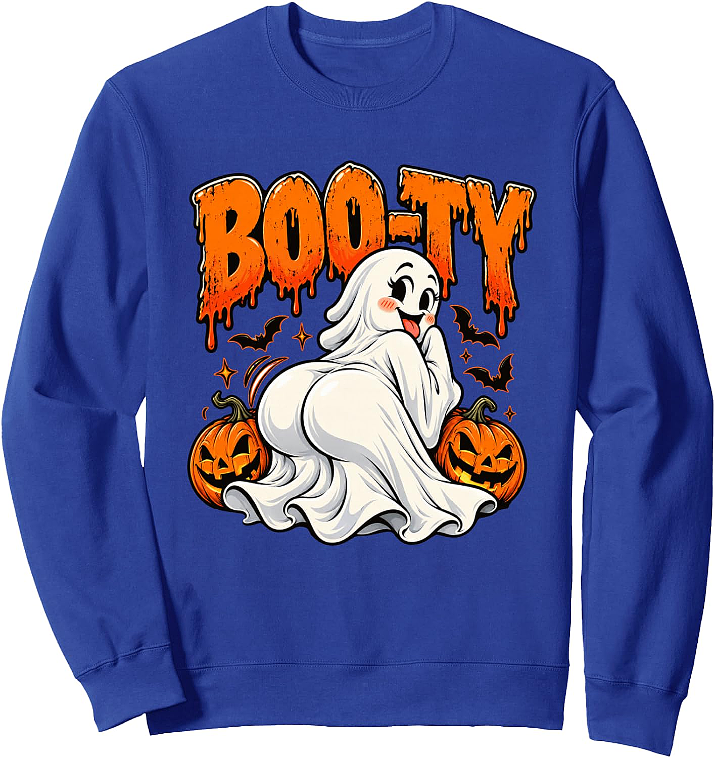  Funny Booty Ghost Halloween Sweatshirt Spooky Season Tee